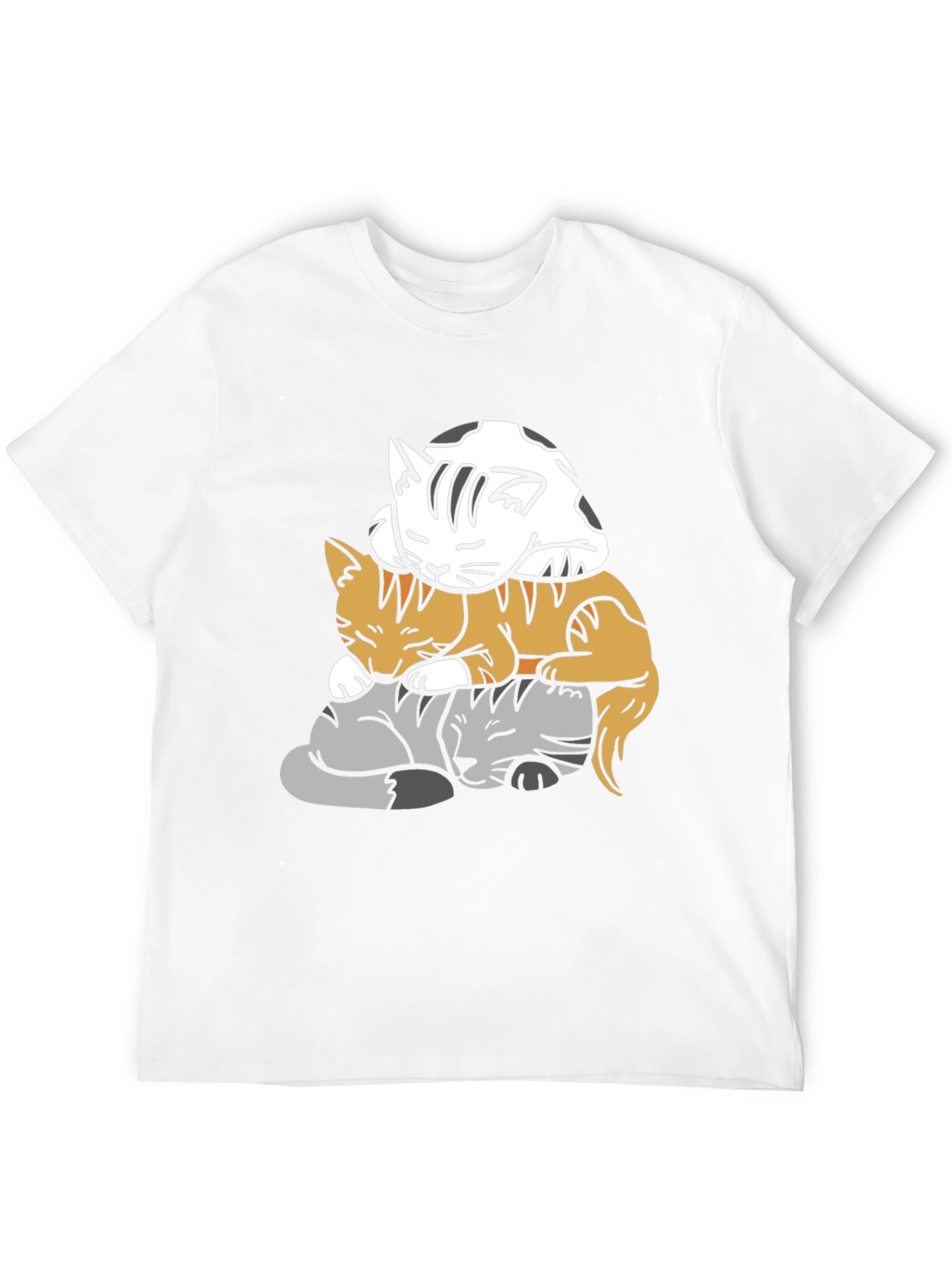 Stacked Cats Graphic Tee - Soft & Comfy!
