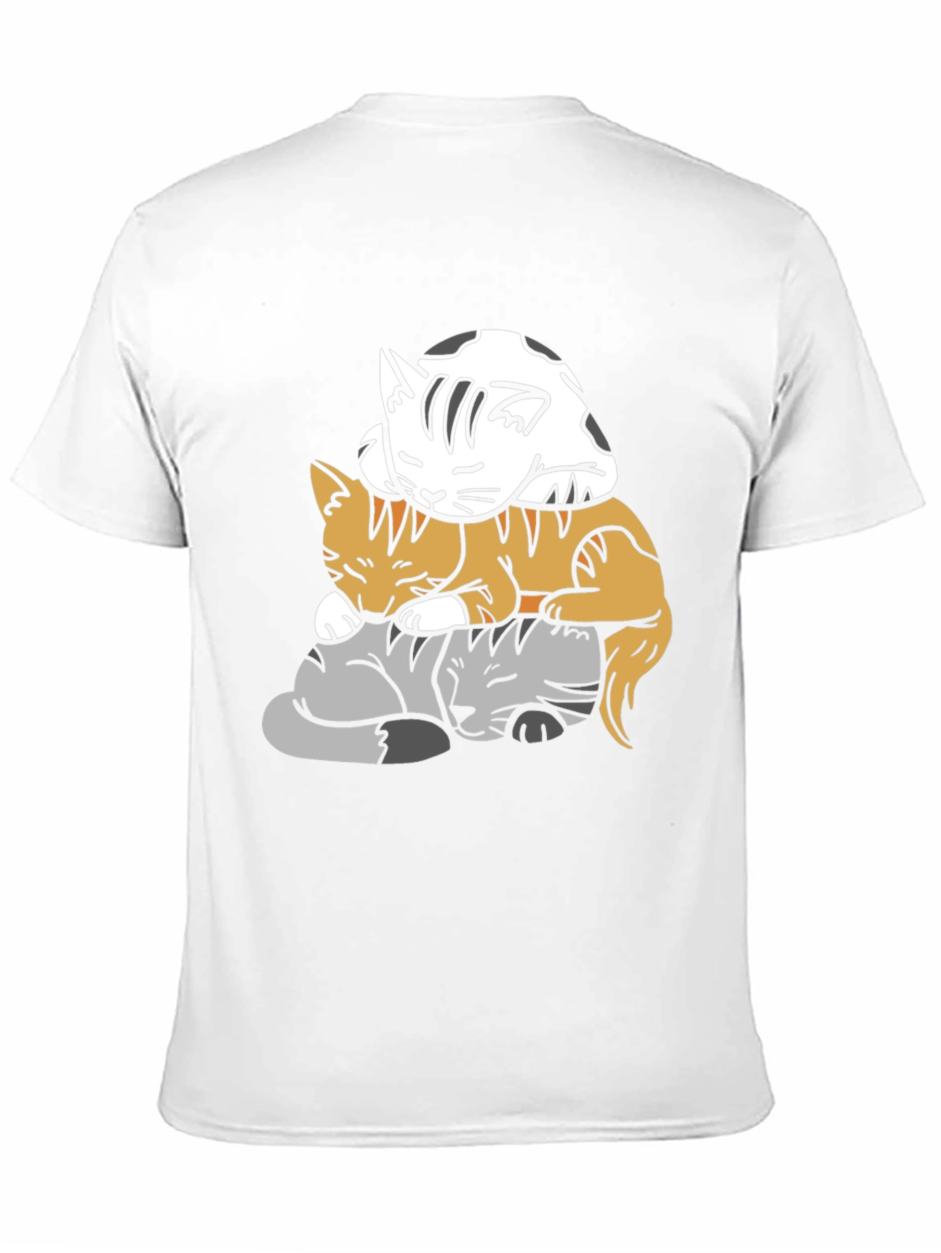 Stacked Cats Graphic Tee - Soft & Comfy!