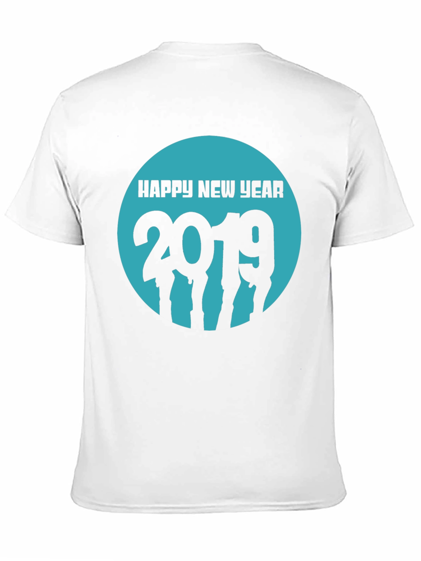 Happy New Year 2019 Black Graphic Tee