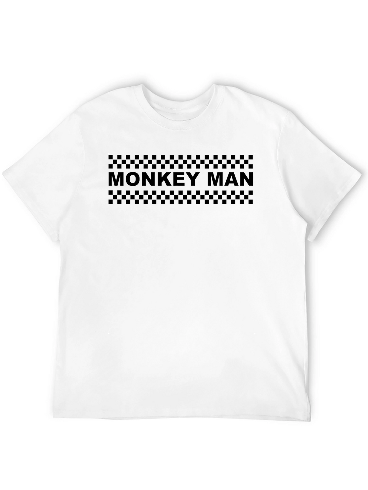 Monkey Man Graphic Print Black T-Shirt