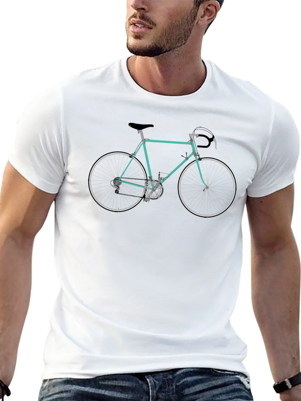 Classic Bicycle Graphic Tee - Cool Retro Bike Shirt