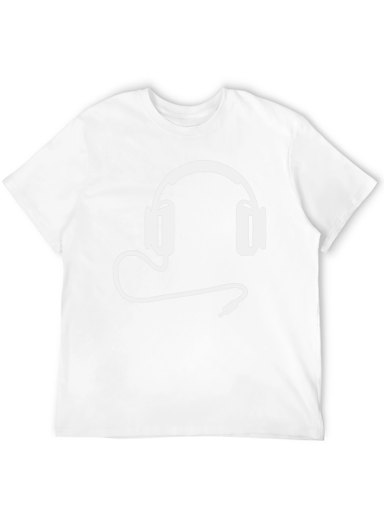 Cool Headphone Graphic Tee - Black