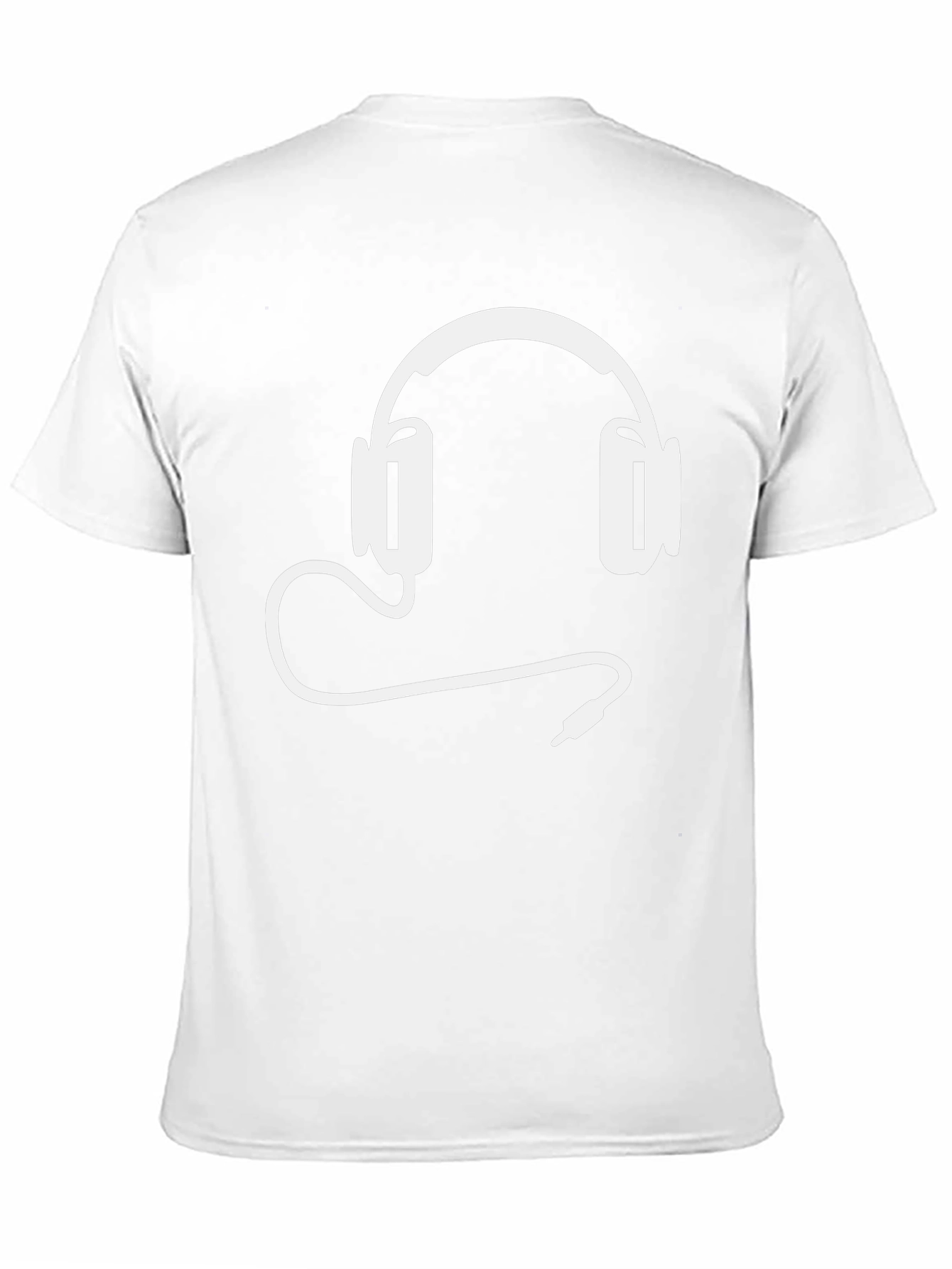 Cool Headphone Graphic Tee - Black