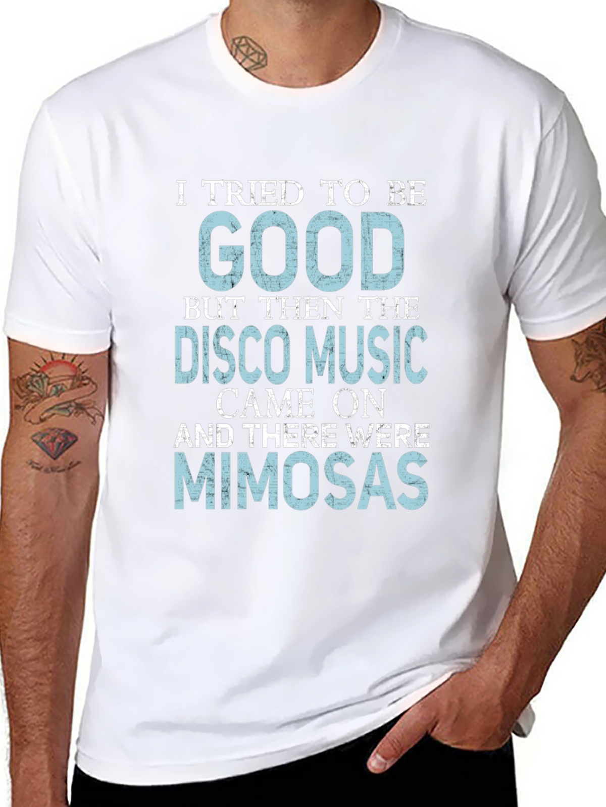 Funny Disco Music & Mimosa T-Shirt