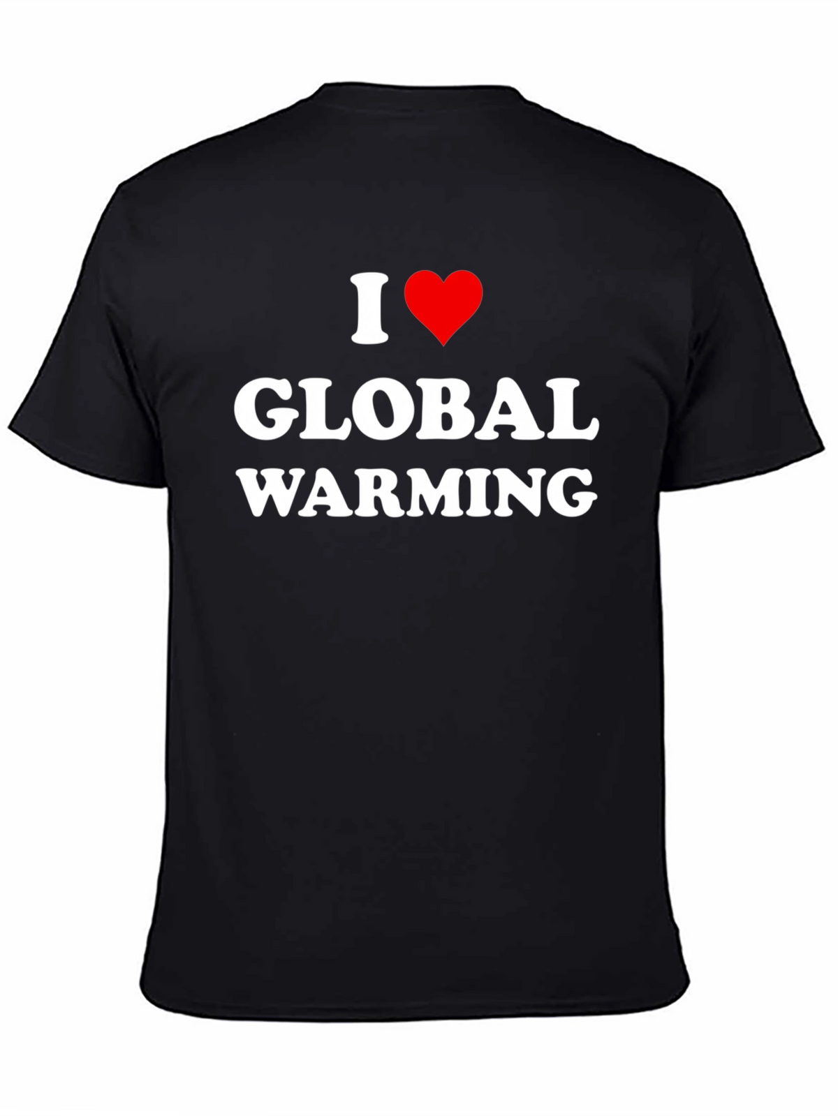 I Heart Global Warming Black T-Shirt