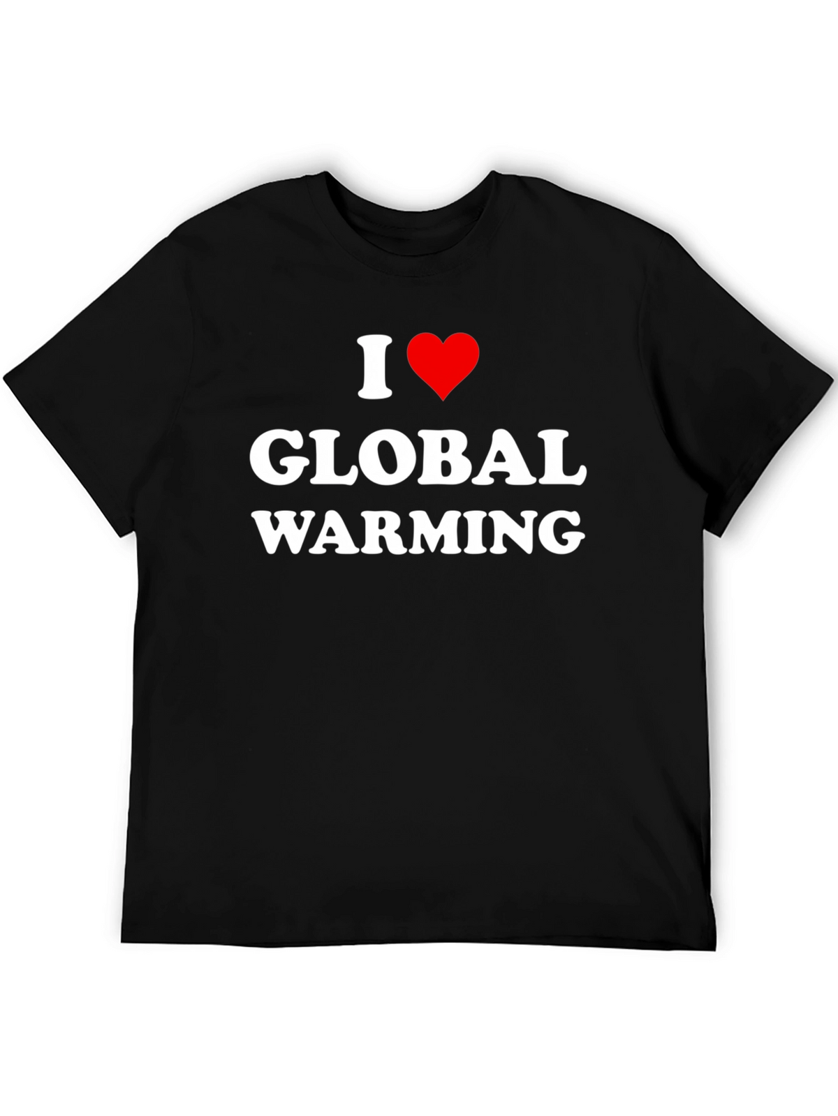 I Heart Global Warming Black T-Shirt