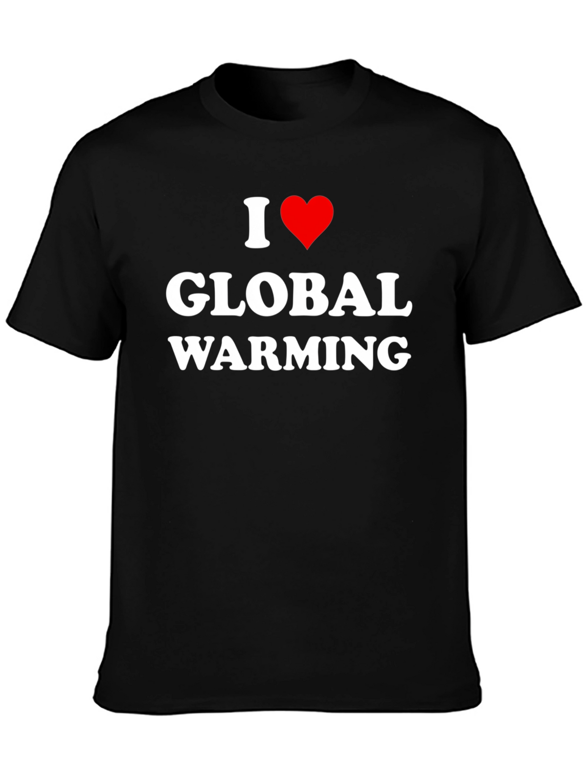 I Heart Global Warming Black T-Shirt