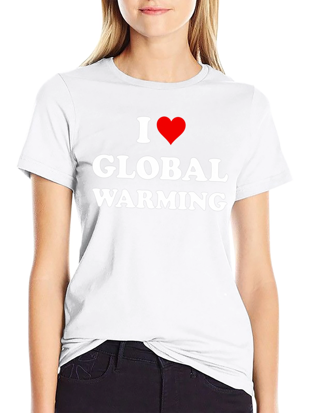 I Heart Global Warming Black T-Shirt