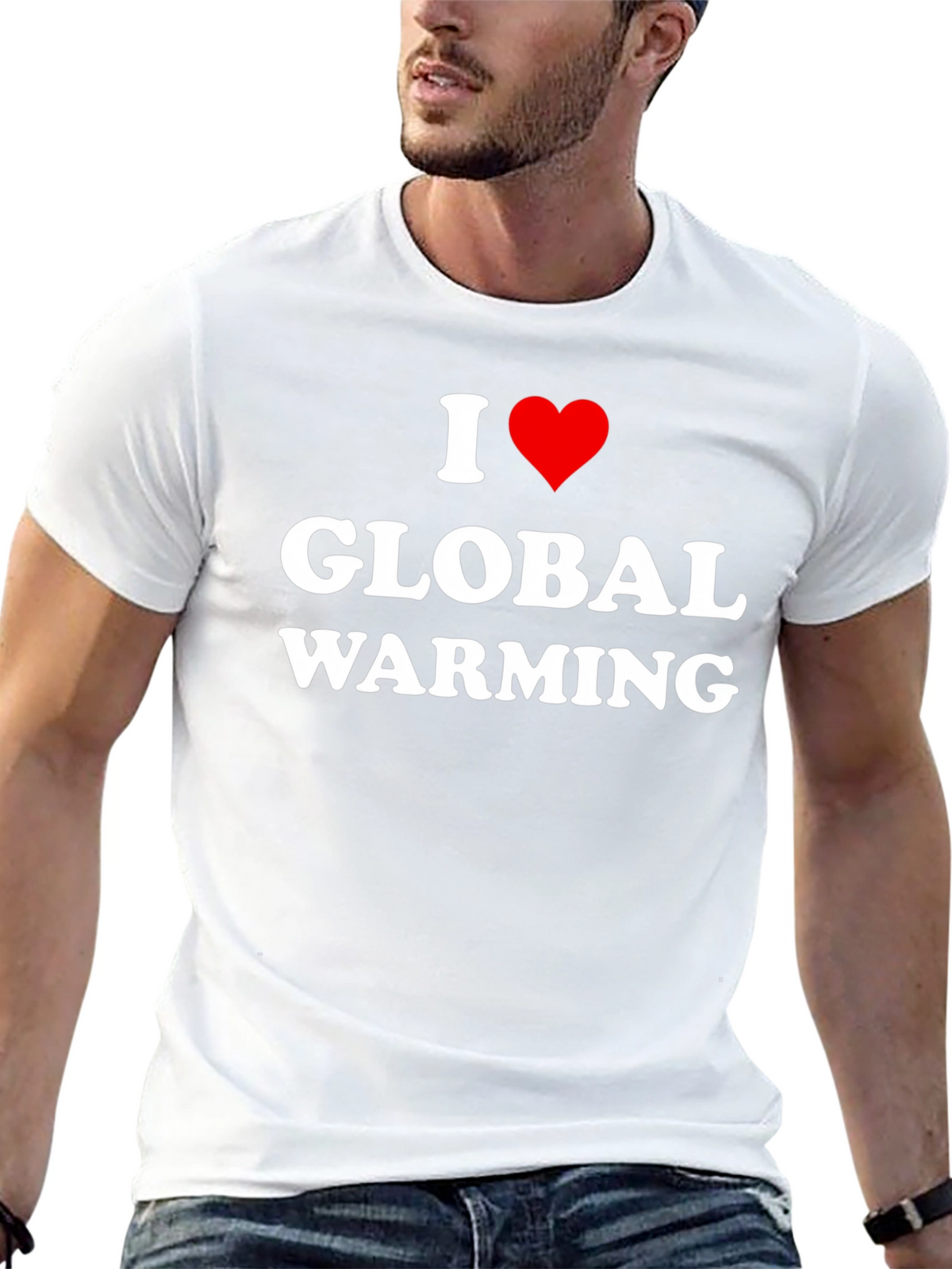 I Heart Global Warming Black T-Shirt