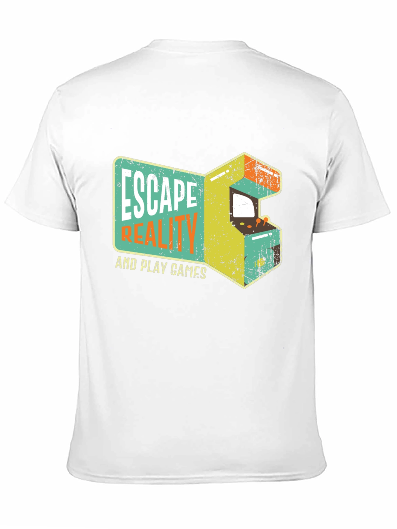Escape Reality Retro Gaming Black T-Shirt