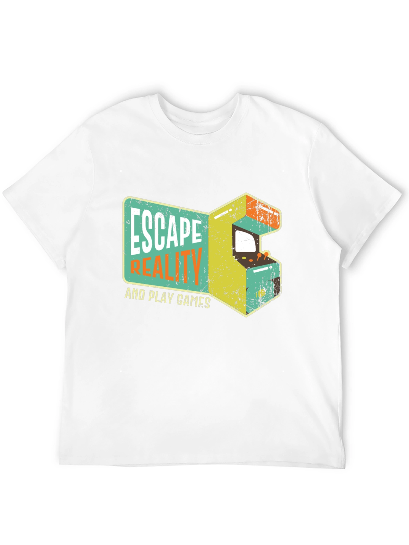 Escape Reality Retro Gaming Black T-Shirt