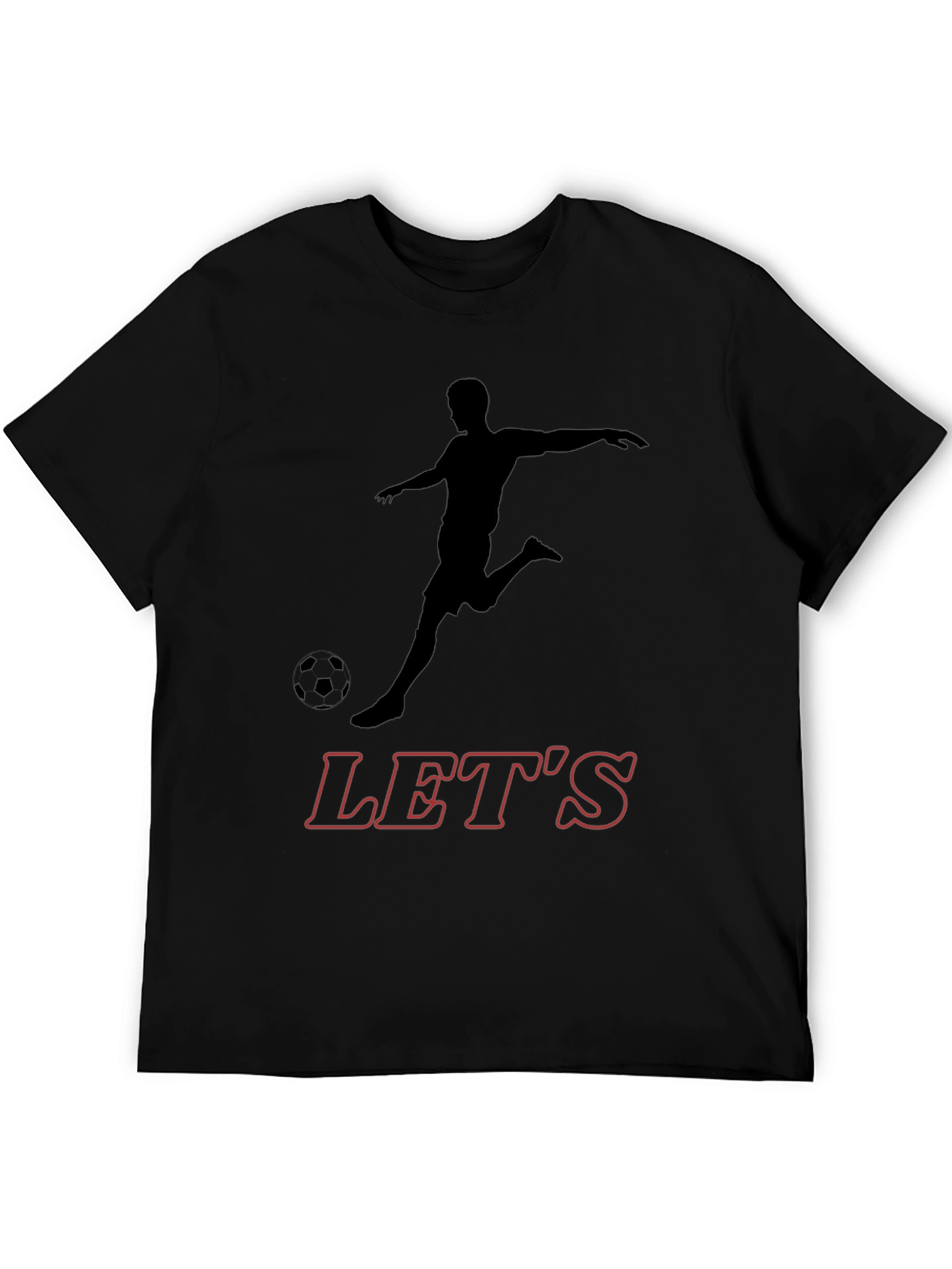 Soccer Player Graphic T-Shirt - Lets Play!