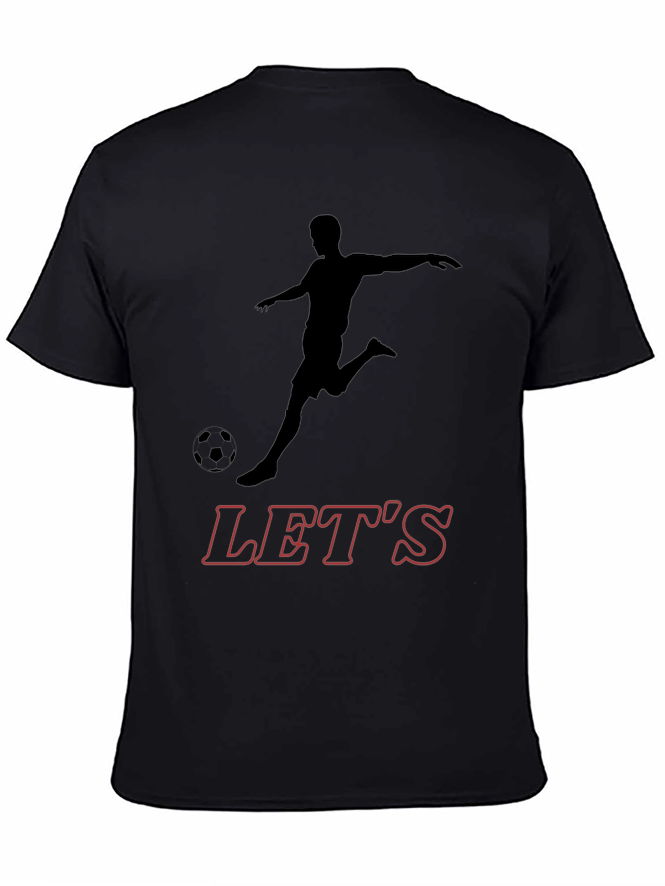 Soccer Player Graphic T-Shirt - Lets Play!