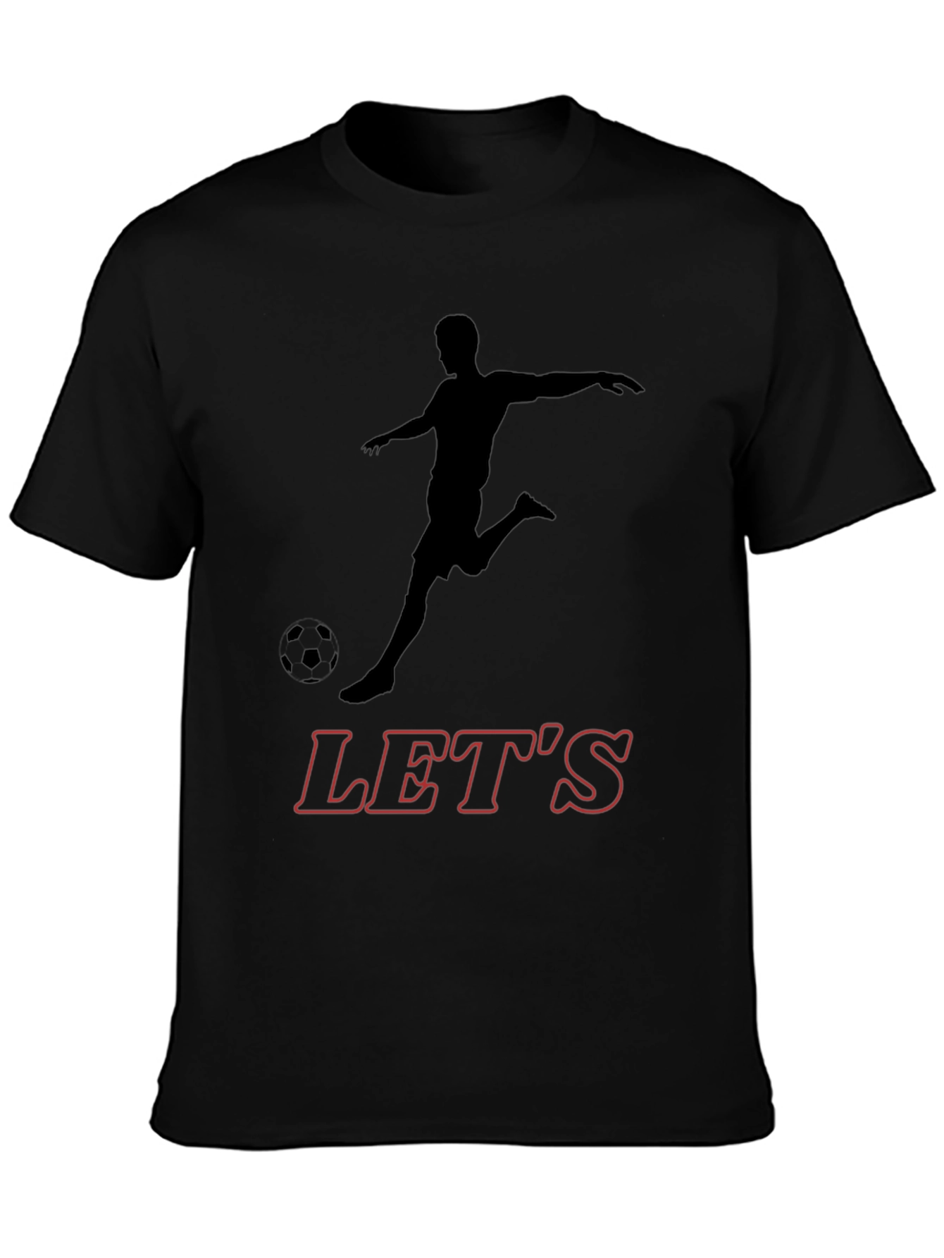 Soccer Player Graphic T-Shirt - Lets Play!