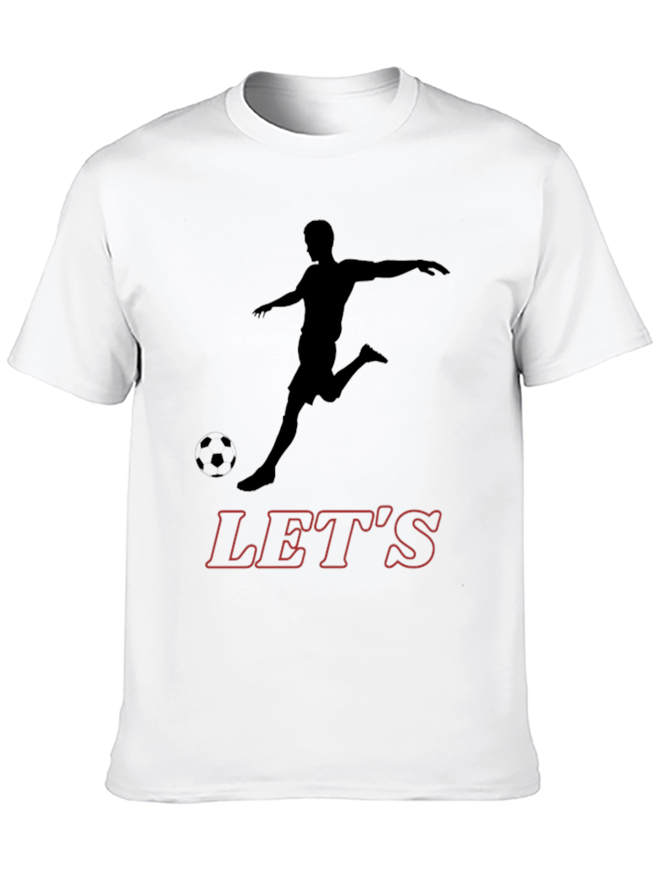 Soccer Player Graphic T-Shirt - Lets Play!