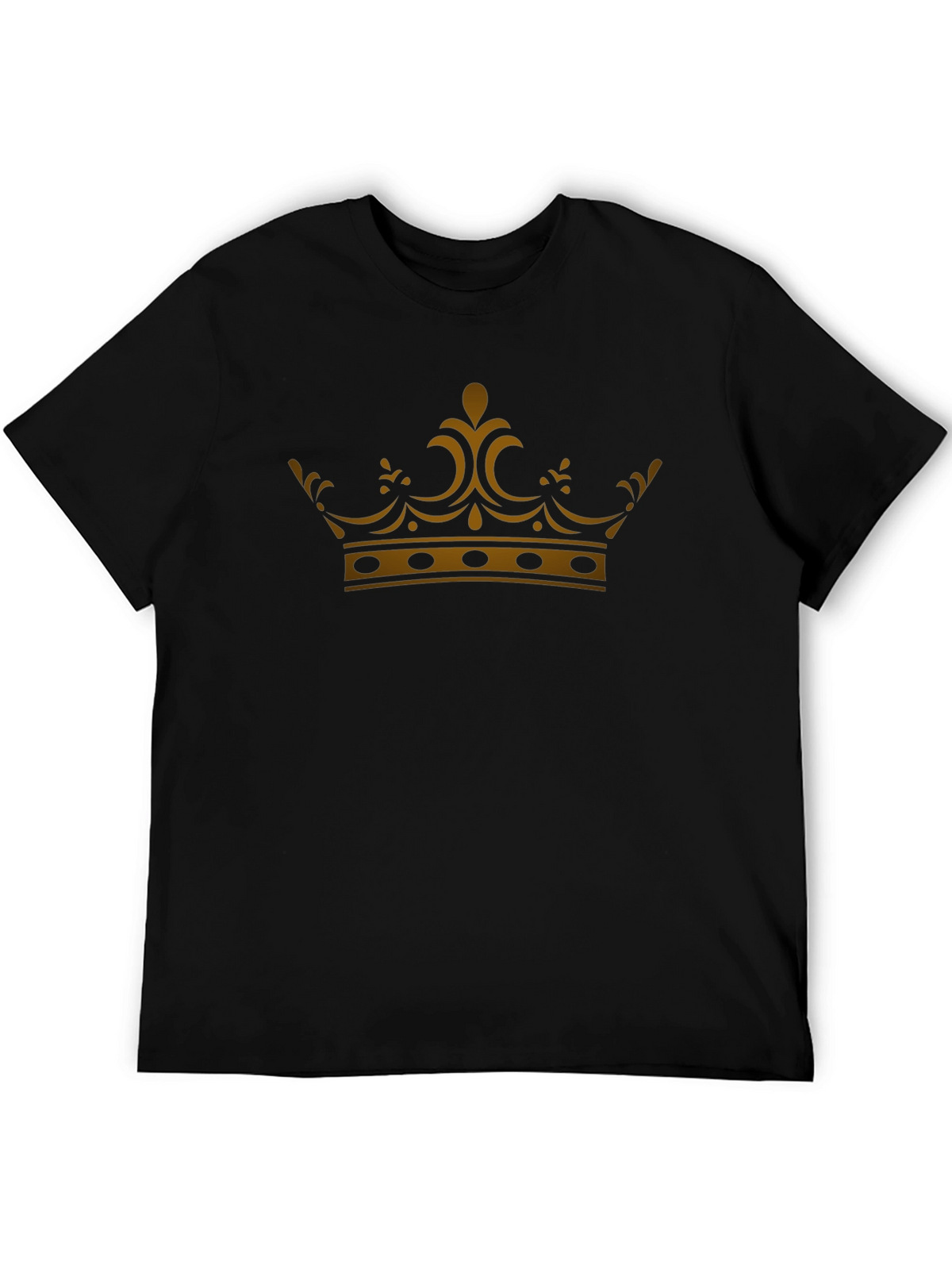 Gold Crown Graphic Black T-Shirt