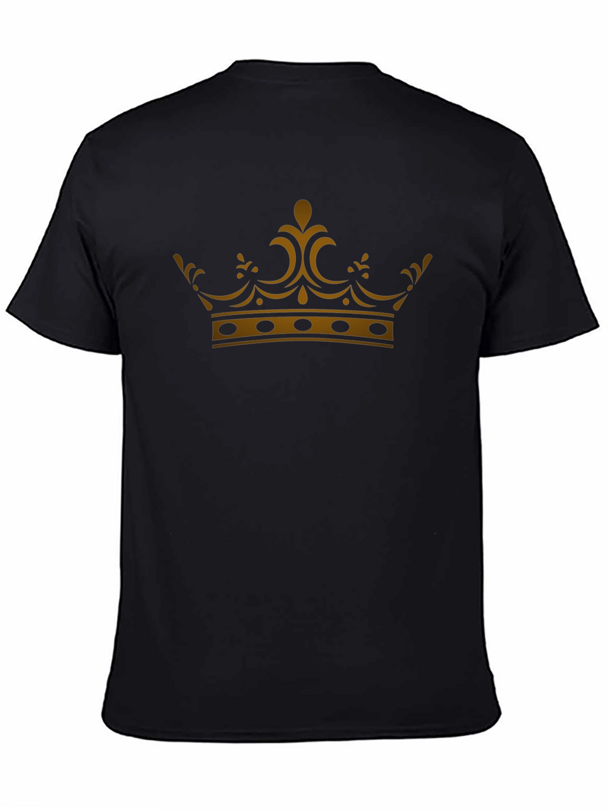 Gold Crown Graphic Black T-Shirt