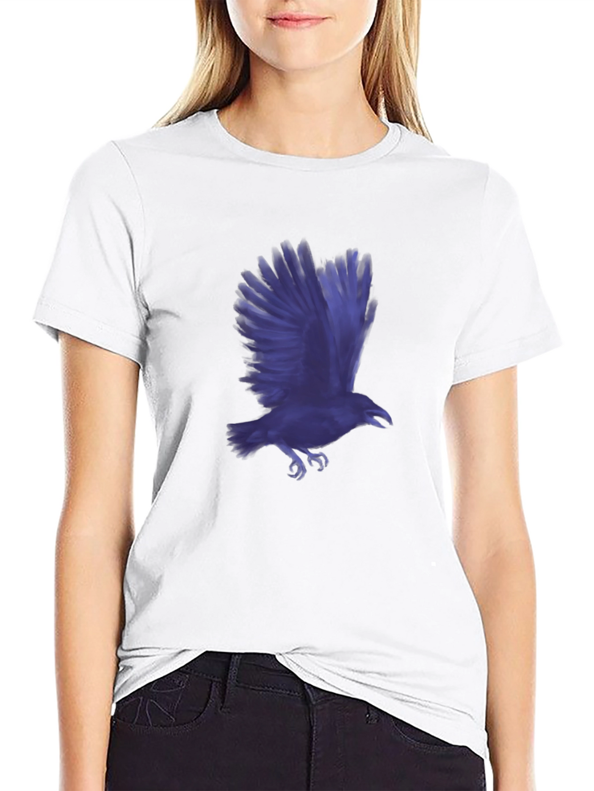 Raven Graphic Black T-Shirt