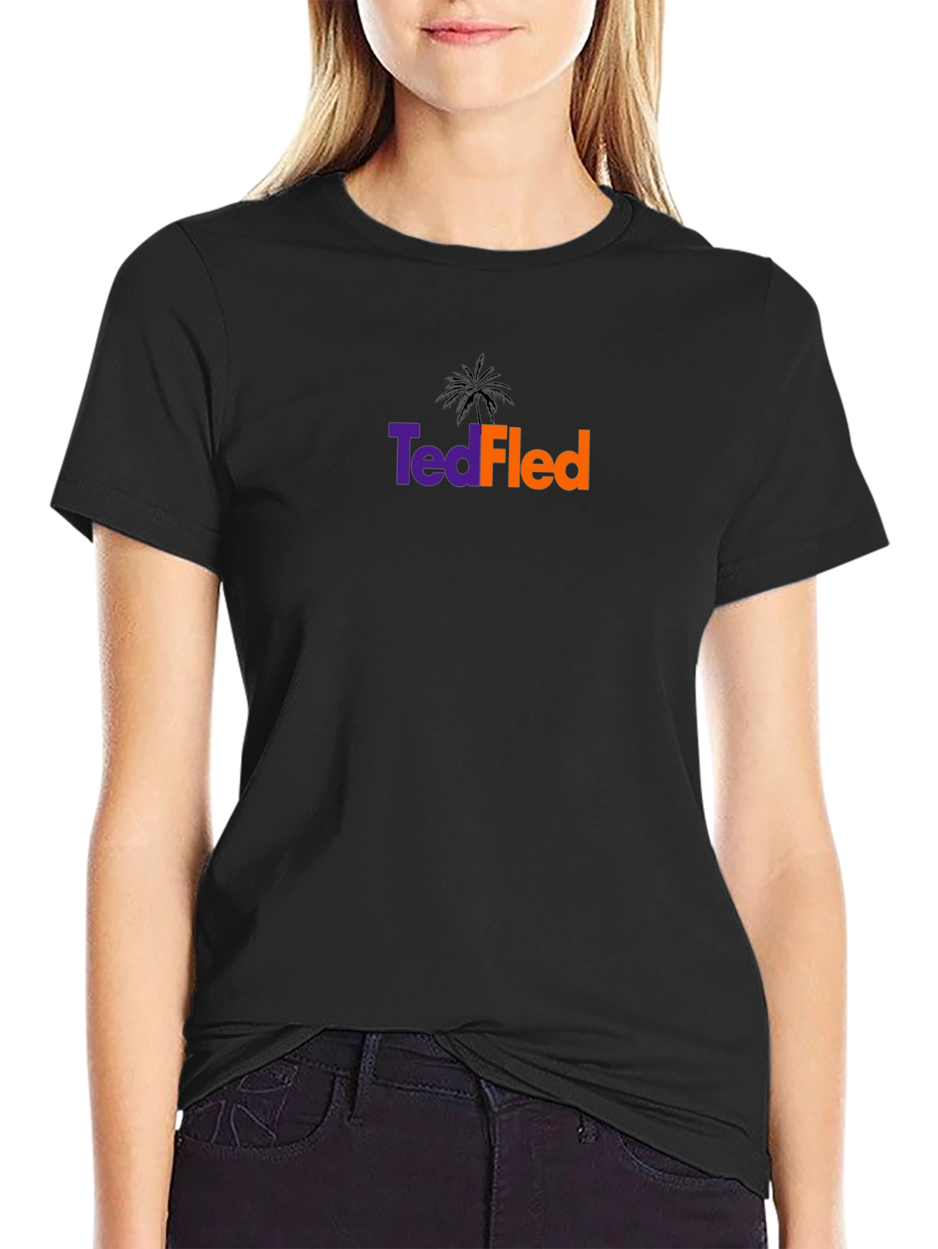 TedFled Funny T-Shirt - Black Novelty Tee