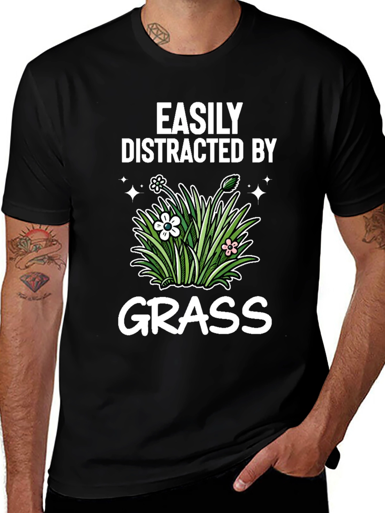 Easily Distracted By Grass T-Shirt