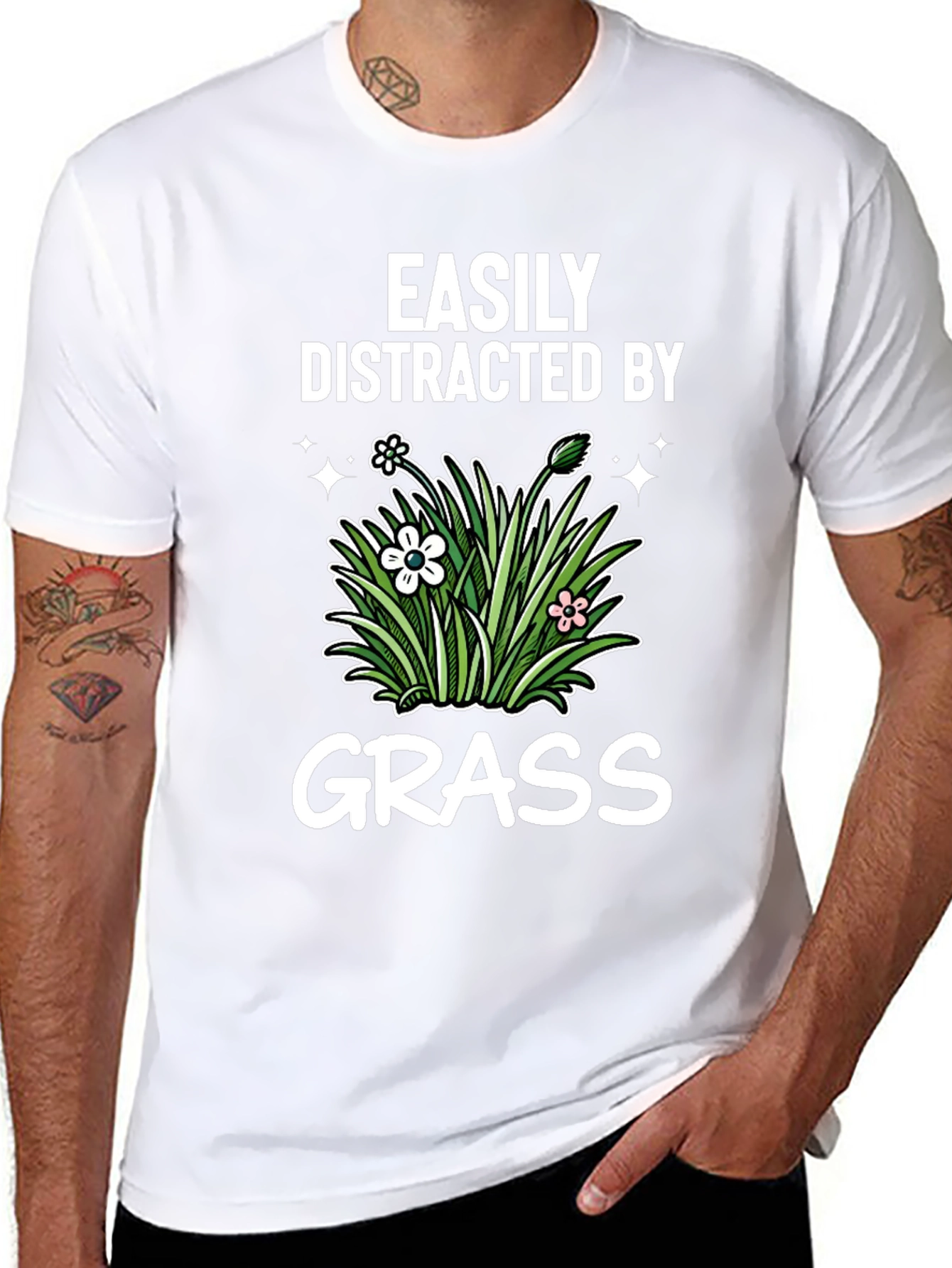 Easily Distracted By Grass T-Shirt