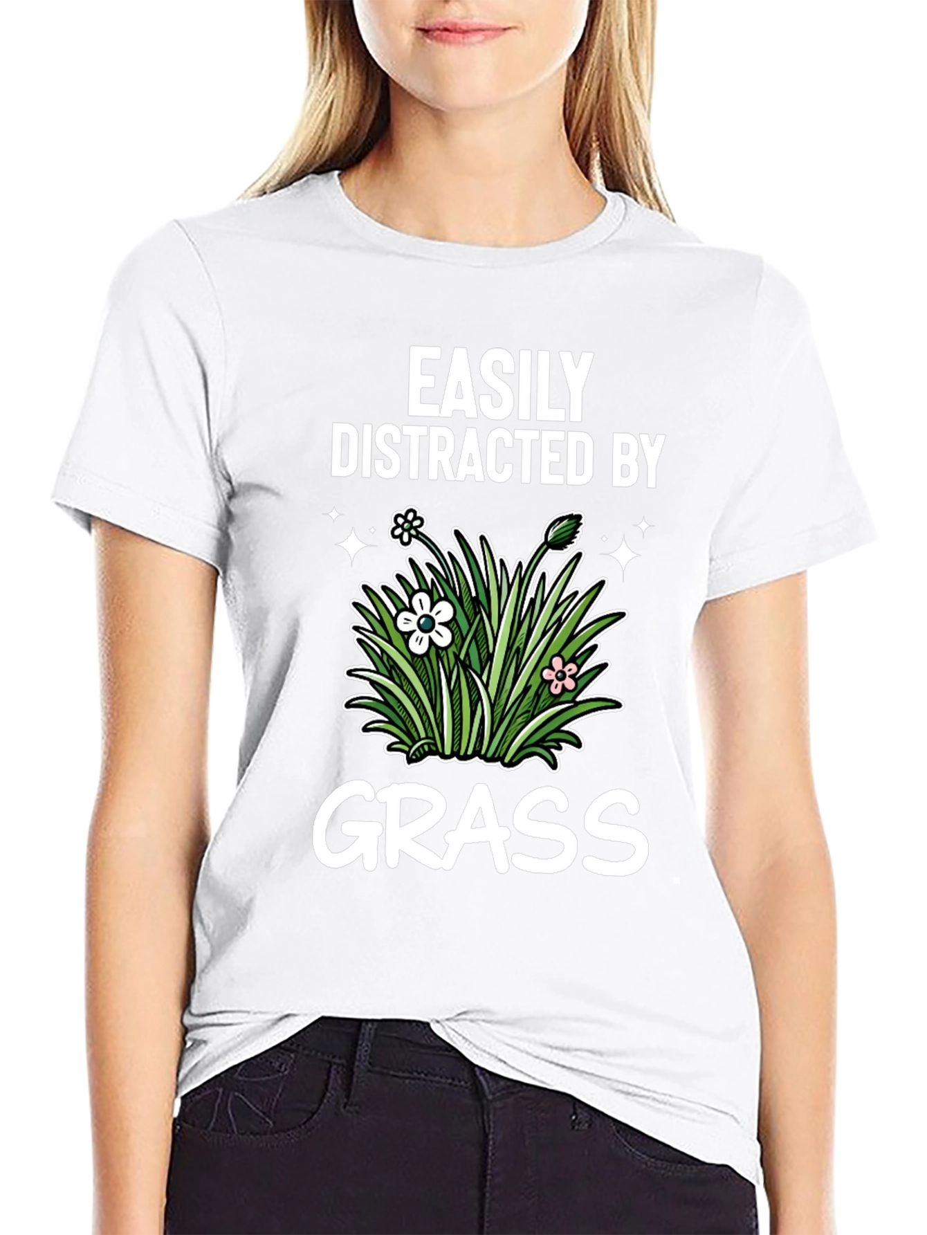 Easily Distracted By Grass T-Shirt
