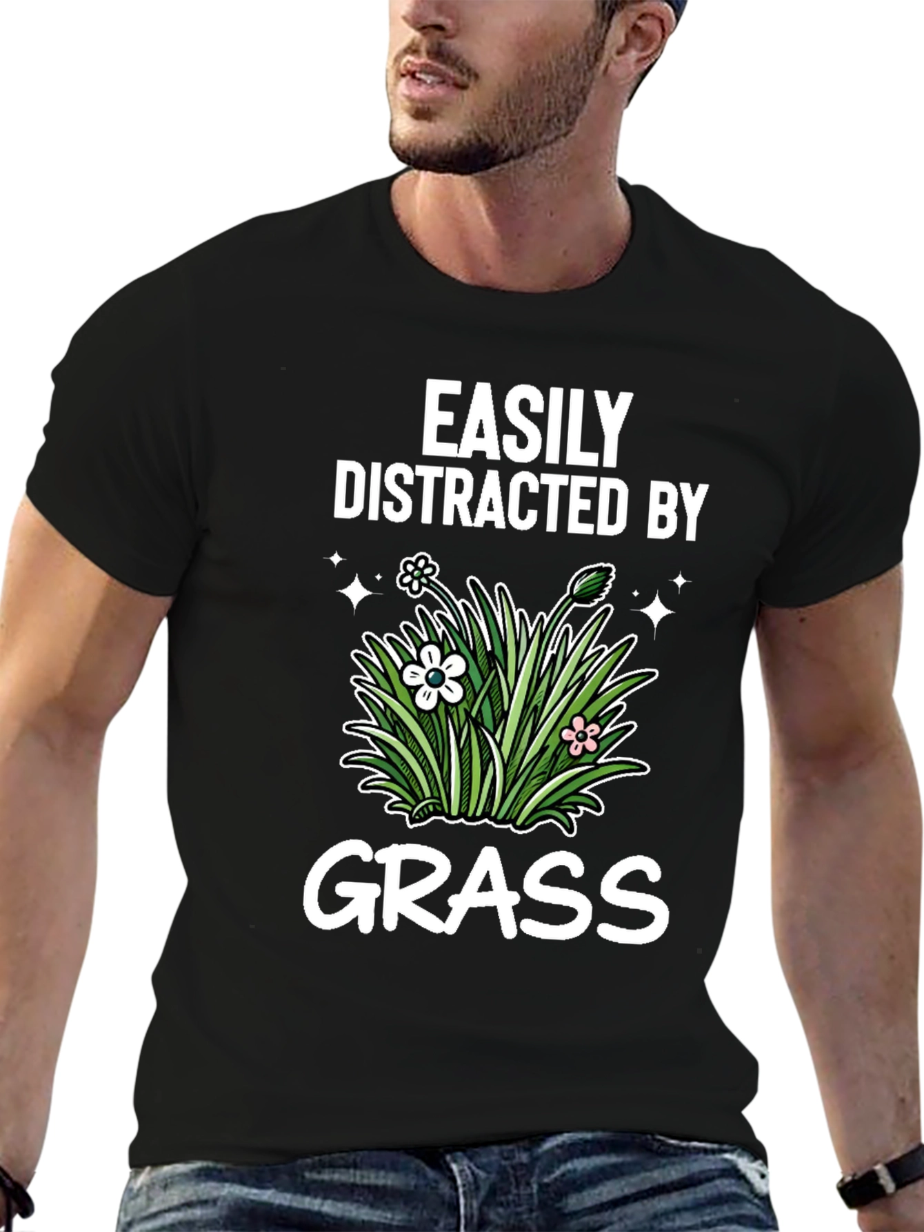 Easily Distracted By Grass T-Shirt