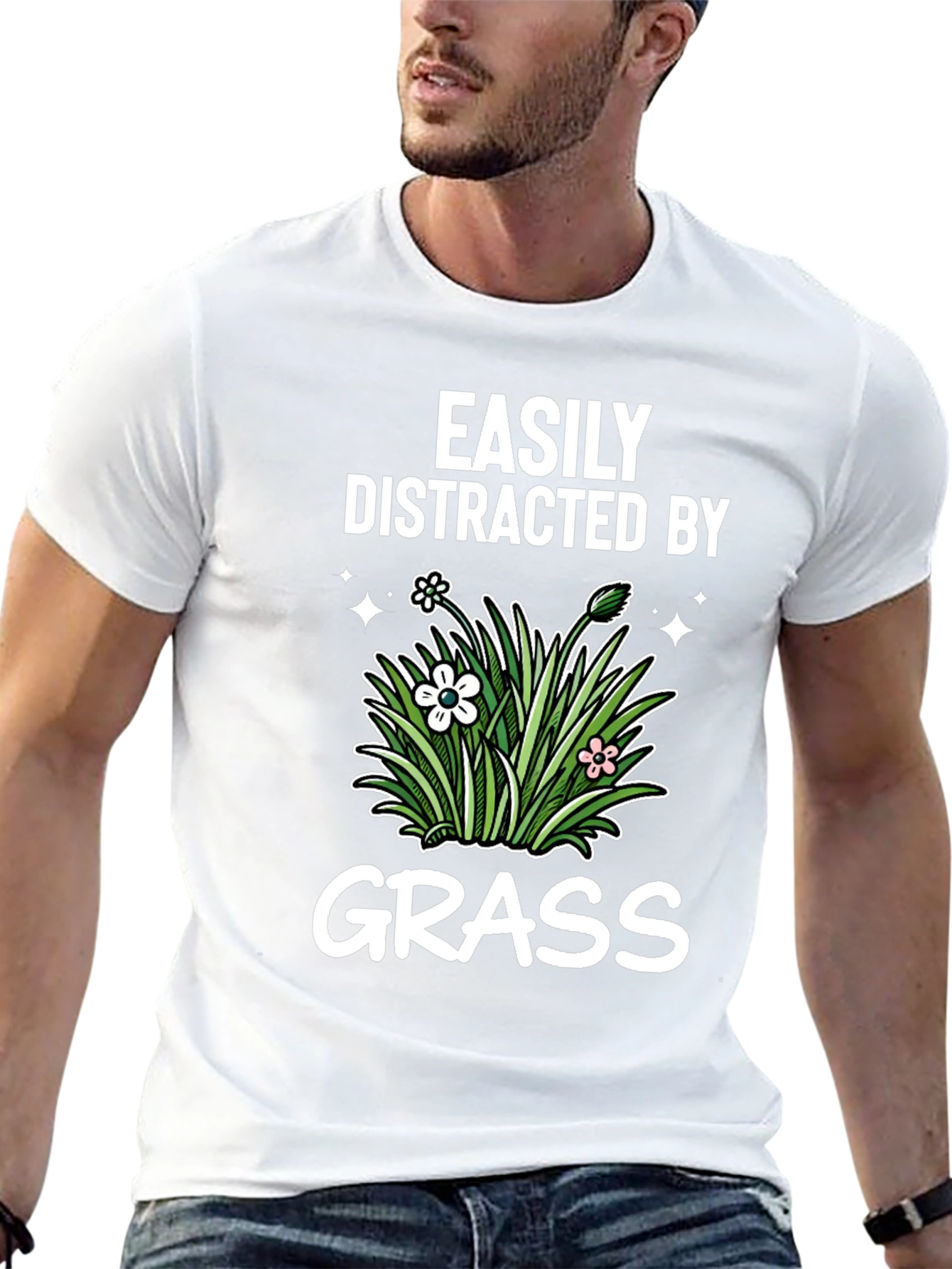 Easily Distracted By Grass T-Shirt