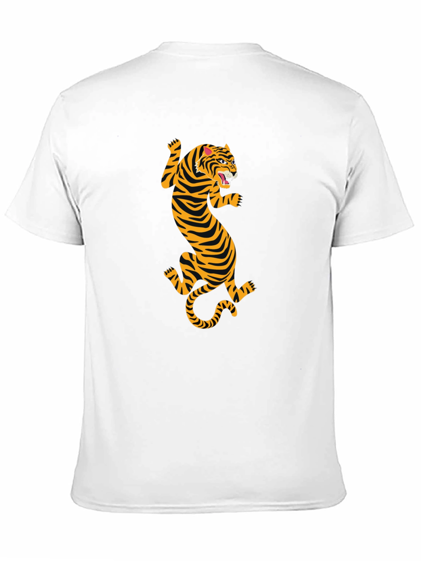 Black T-Shirt with Tiger Print