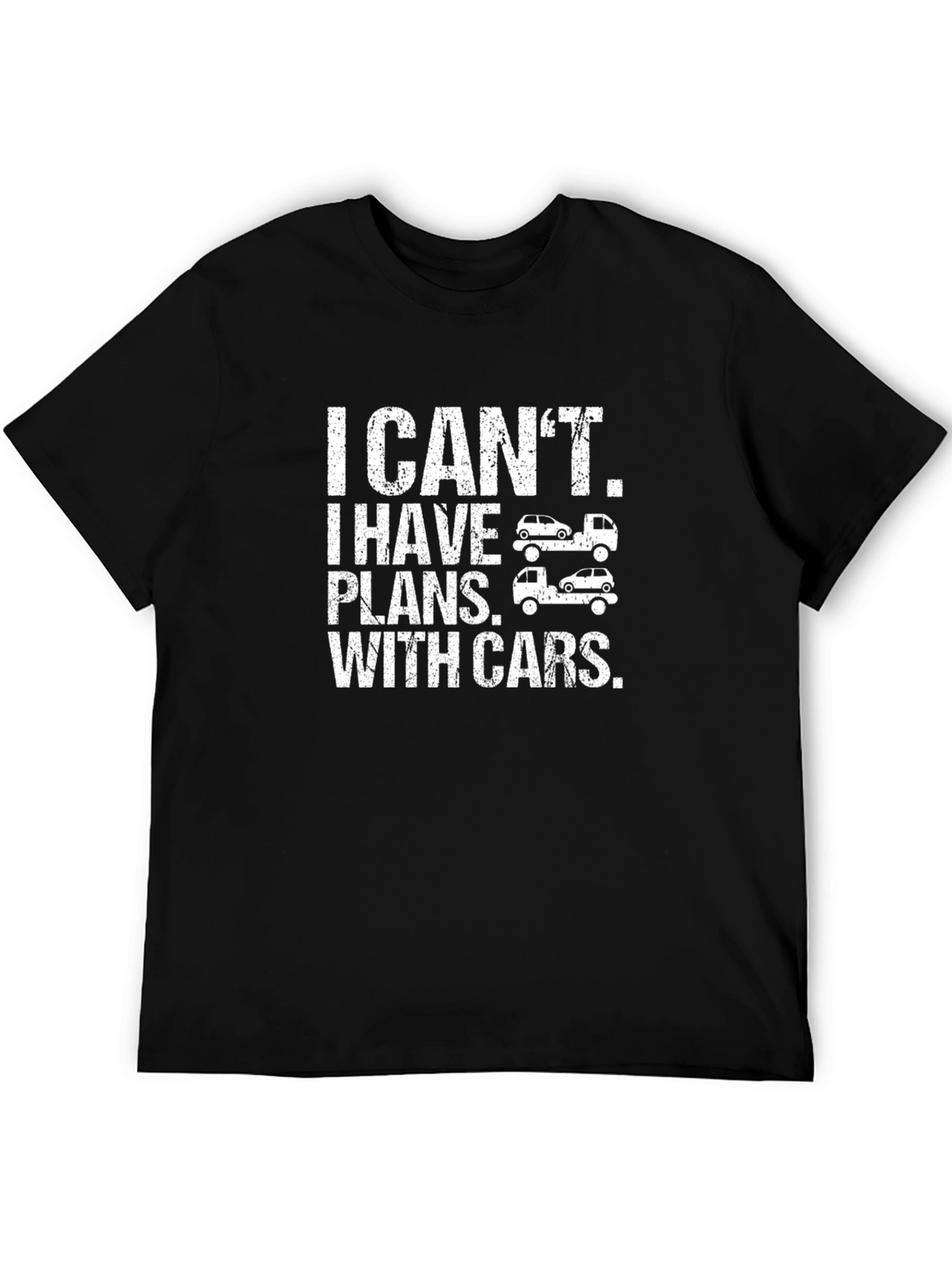 Car Plans Graphic T-Shirt - Black Cotton Tee