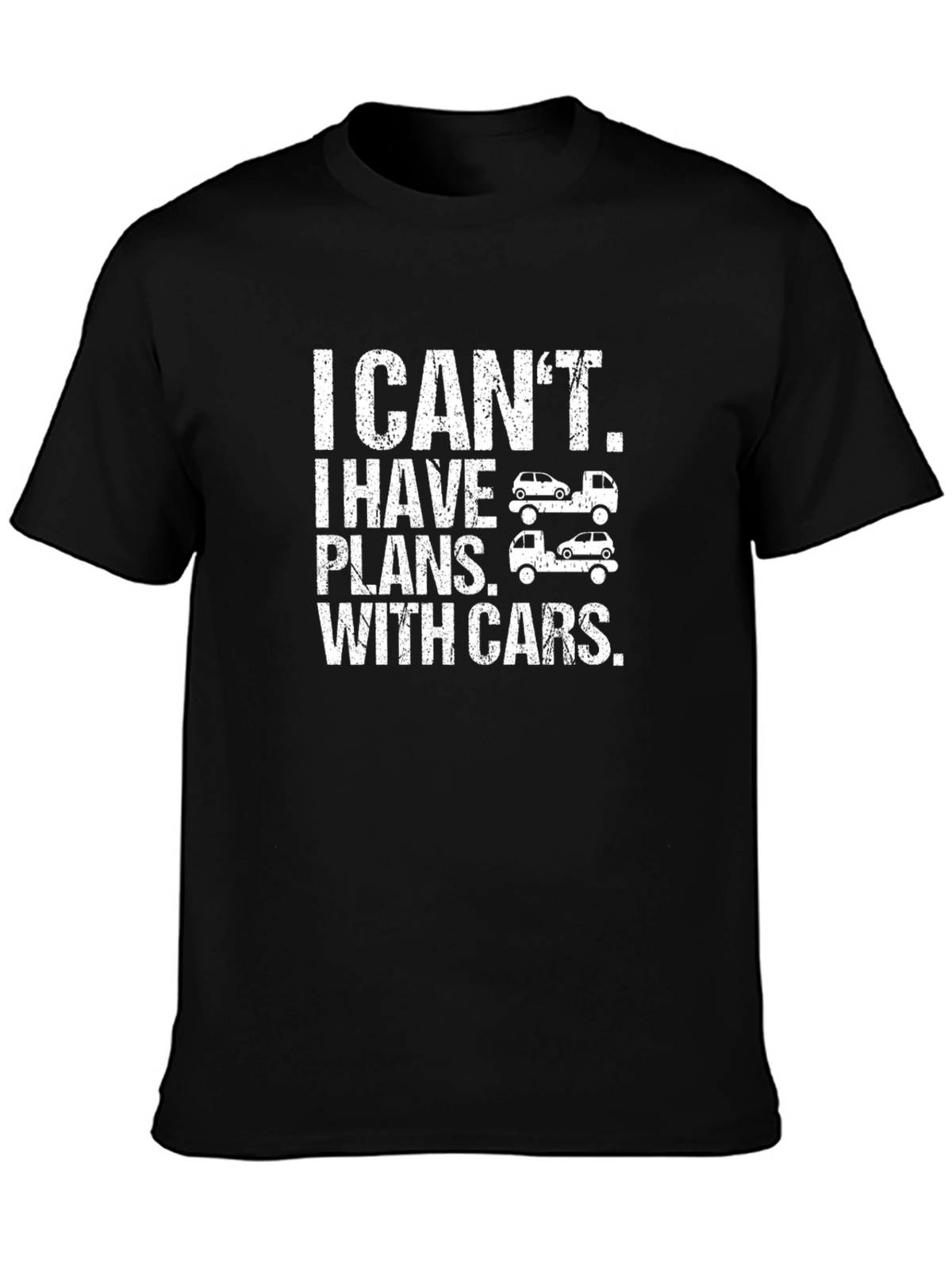 Car Plans Graphic T-Shirt - Black Cotton Tee