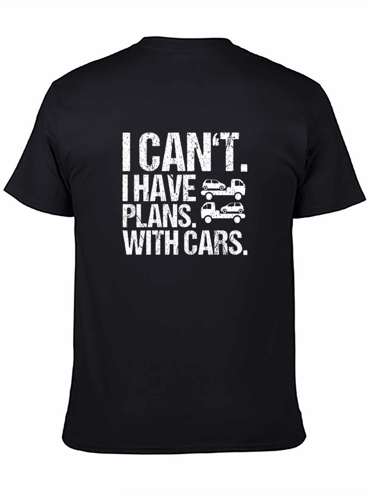 Car Plans Graphic T-Shirt - Black Cotton Tee