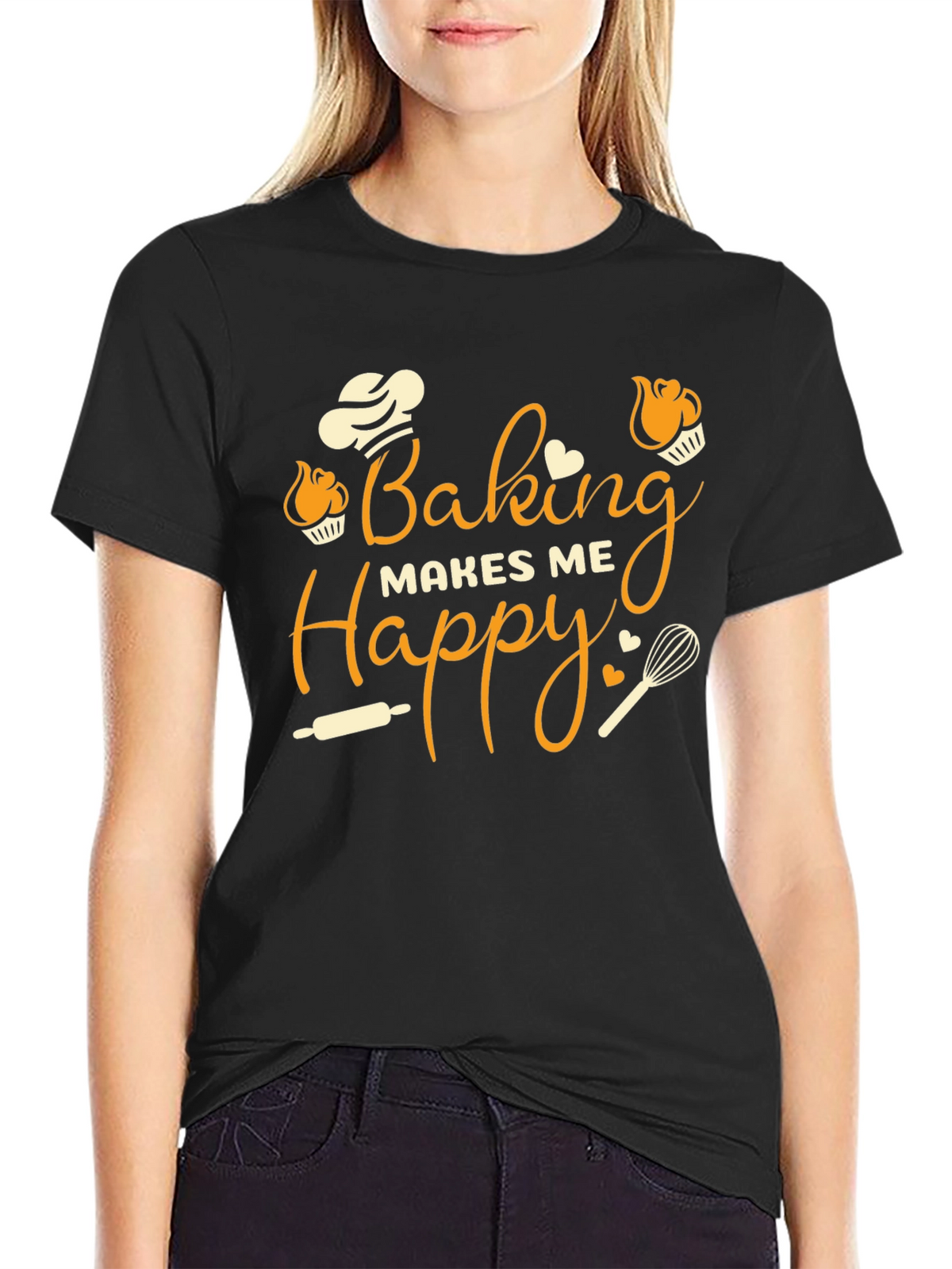 Baking Makes Me Happy T-Shirt