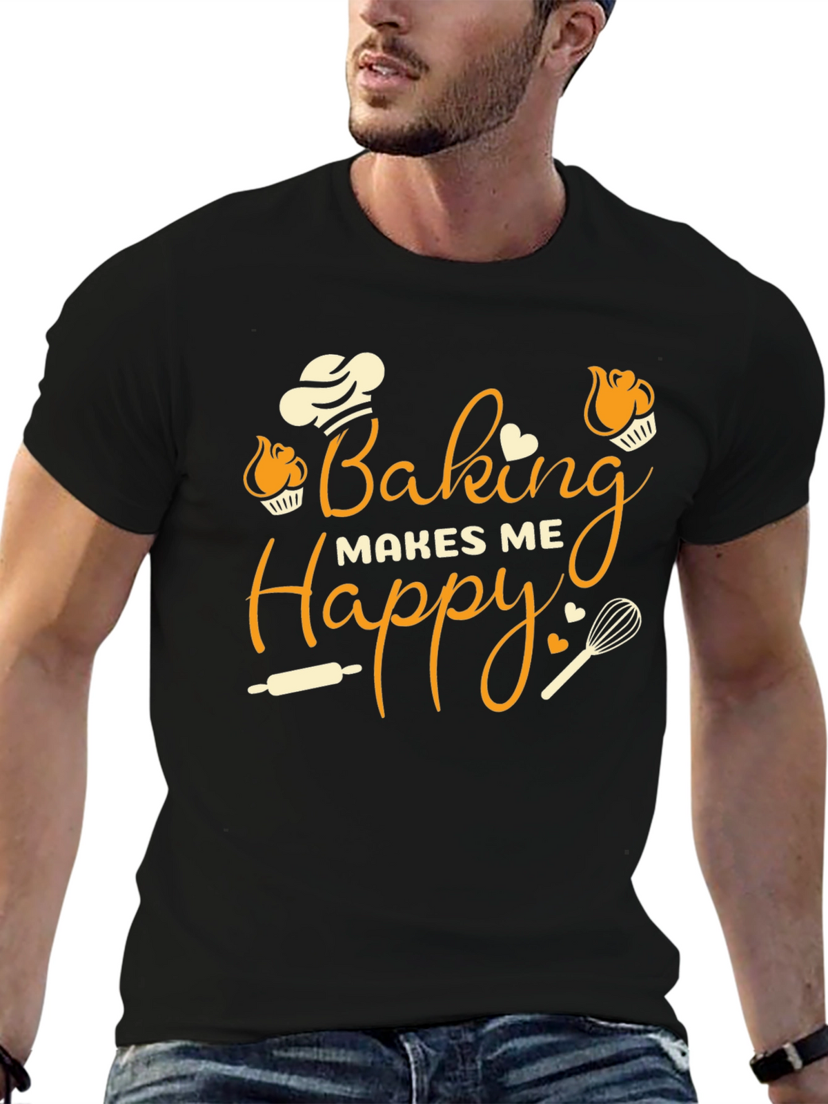 Baking Makes Me Happy T-Shirt