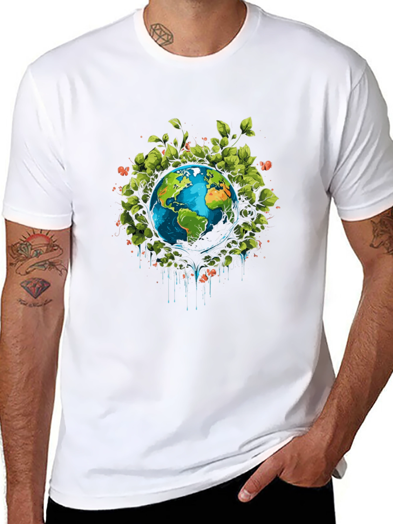 Earth Day Graphic Tee - Black