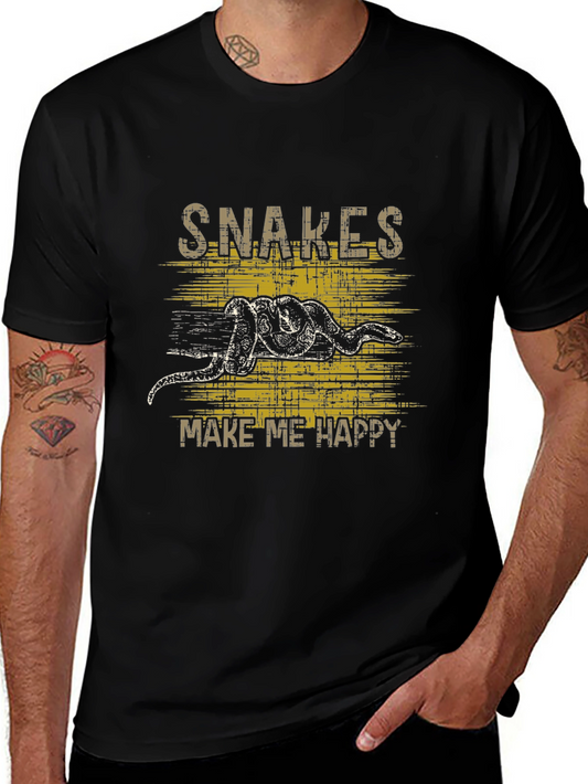 Snakes Make Me Happy Graphic Tee