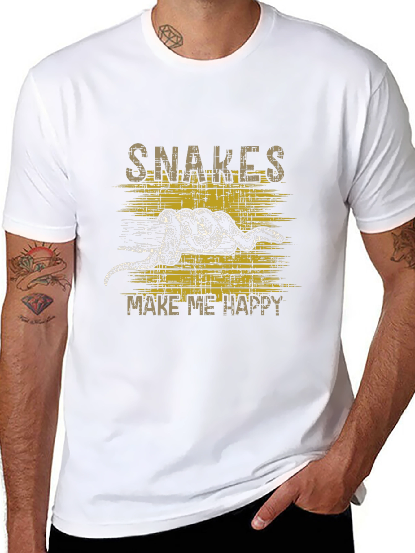 Snakes Make Me Happy Graphic Tee