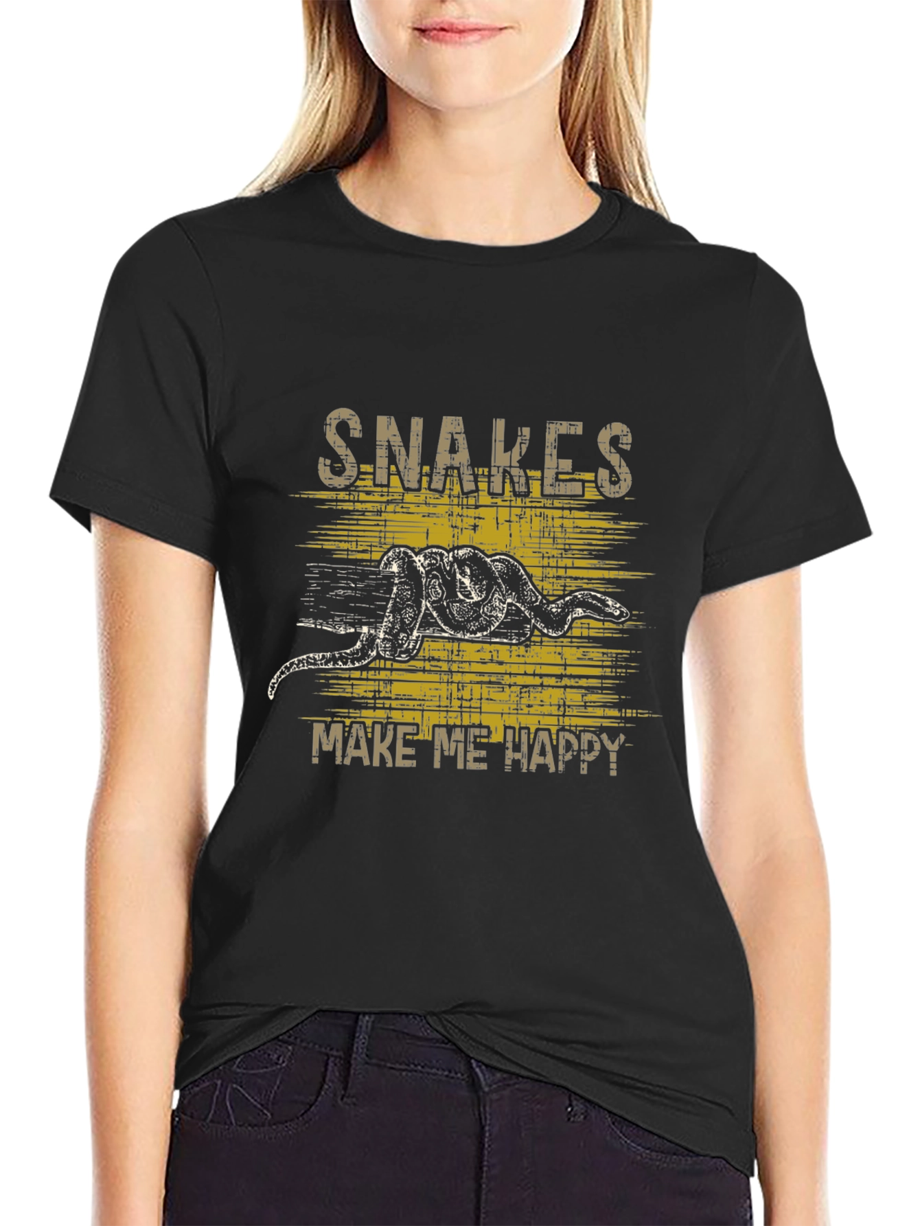 Snakes Make Me Happy Graphic Tee