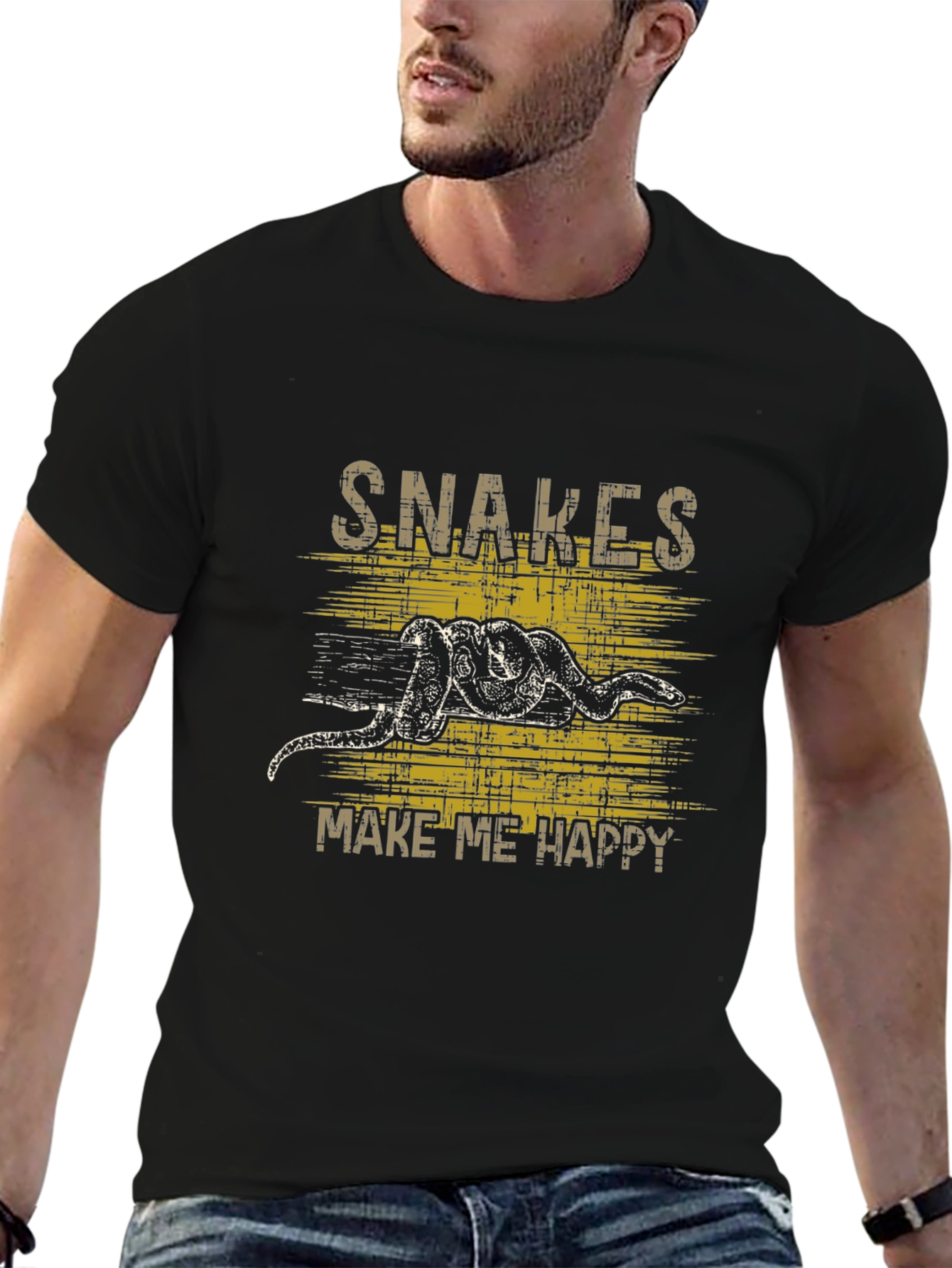 Snakes Make Me Happy Graphic Tee