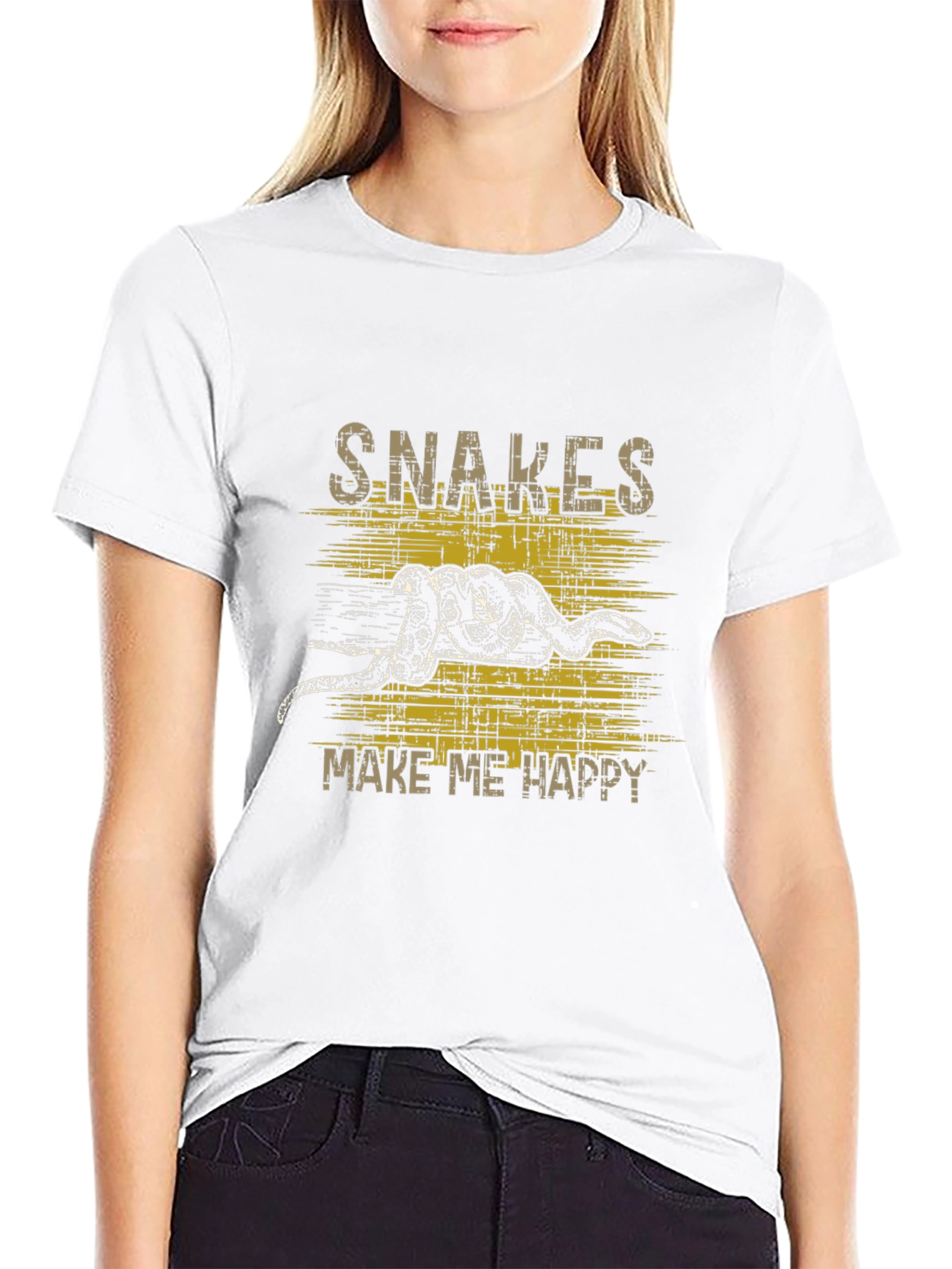 Snakes Make Me Happy Graphic Tee