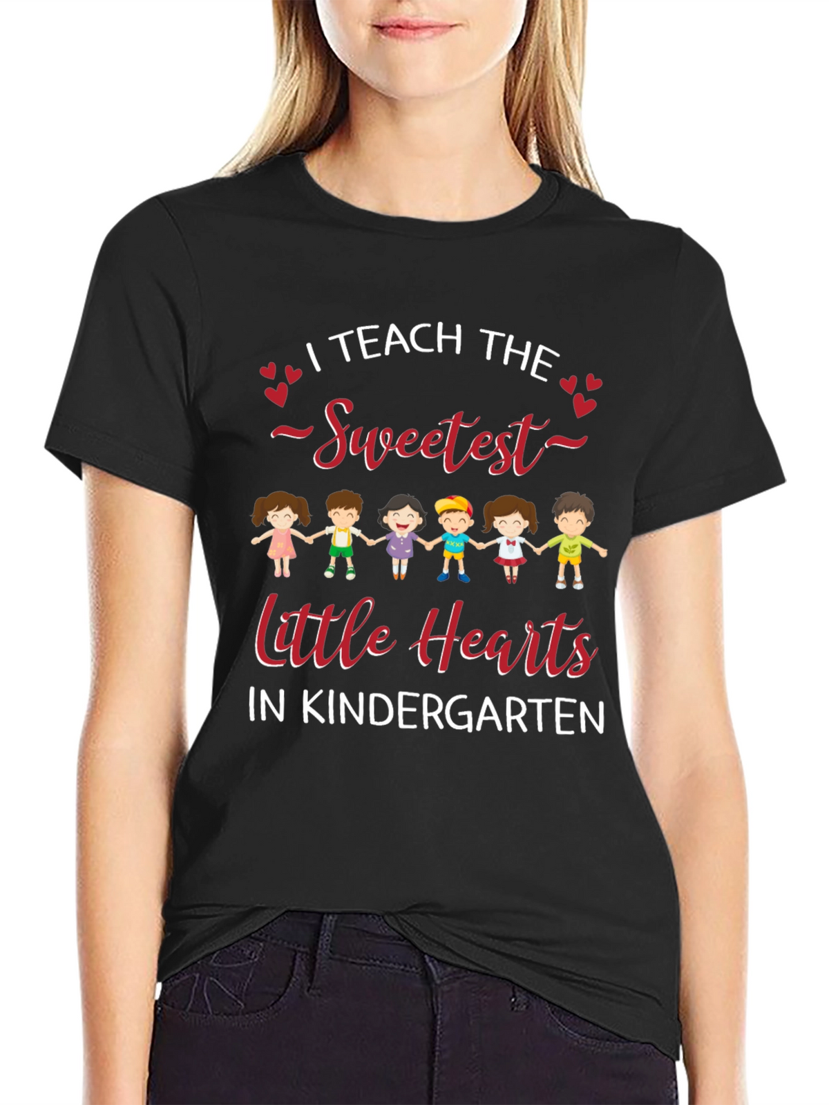 I Teach the Sweetest Little Hearts Kindergarten T-Shirt