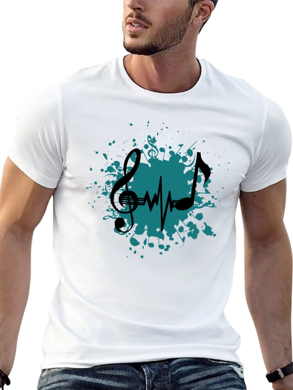 Music Heartbeat T-Shirt - Stylish Graphic Tee