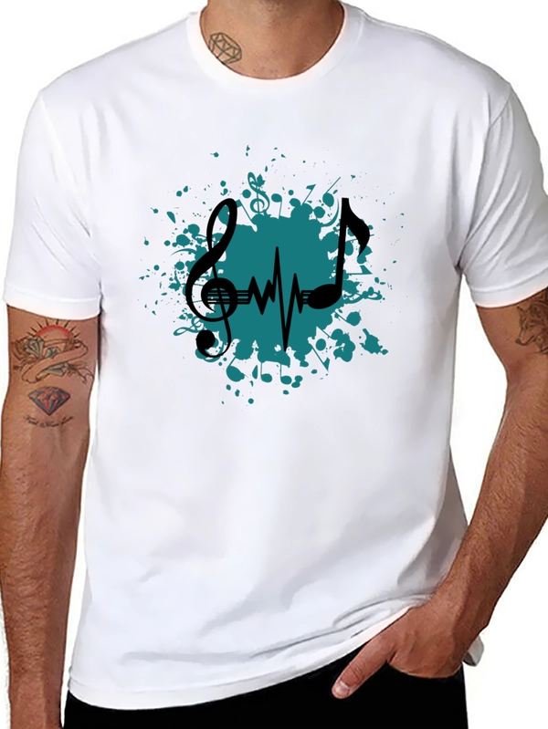 Music Heartbeat T-Shirt - Stylish Graphic Tee