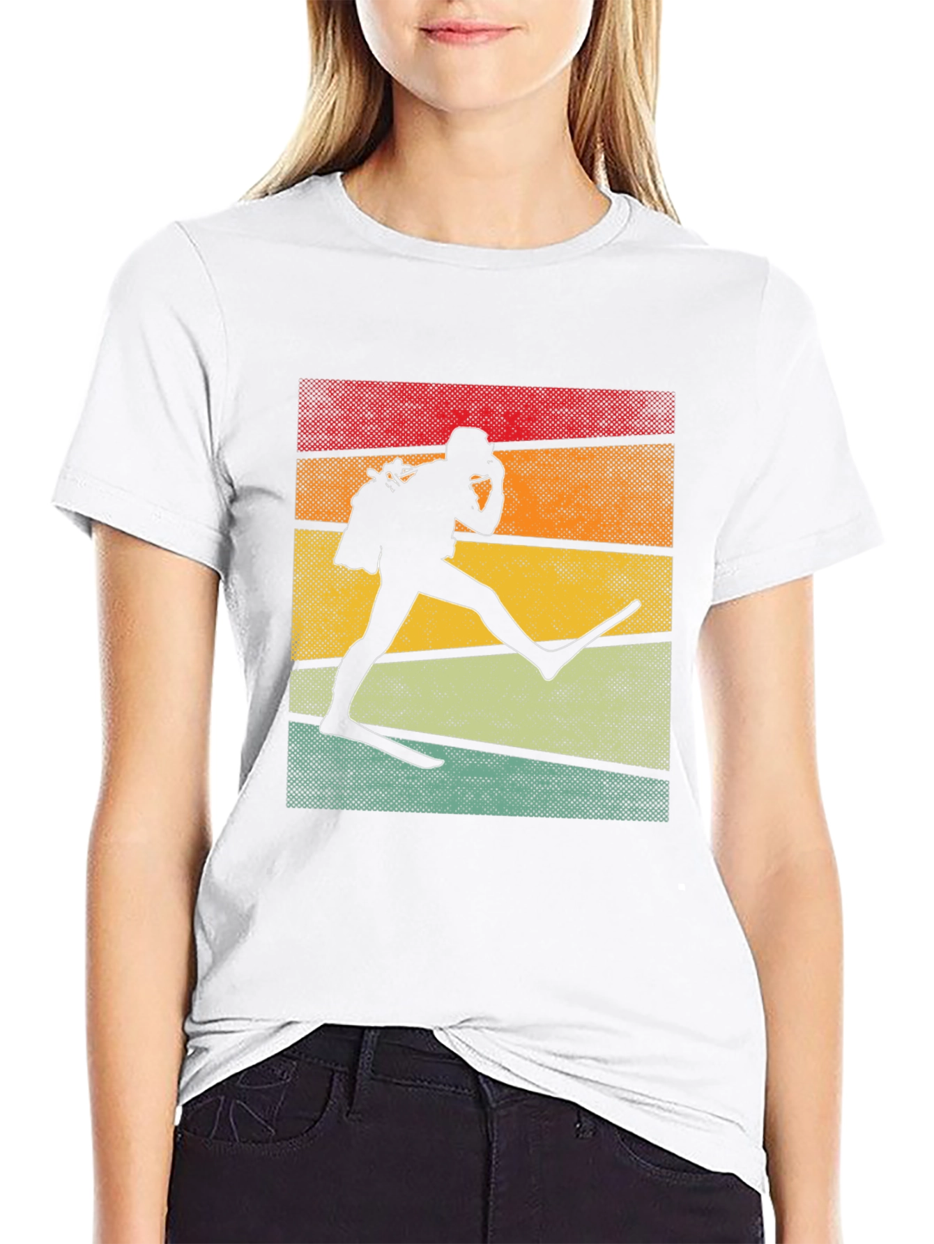 Retro Scuba Diver Graphic Tee - Black