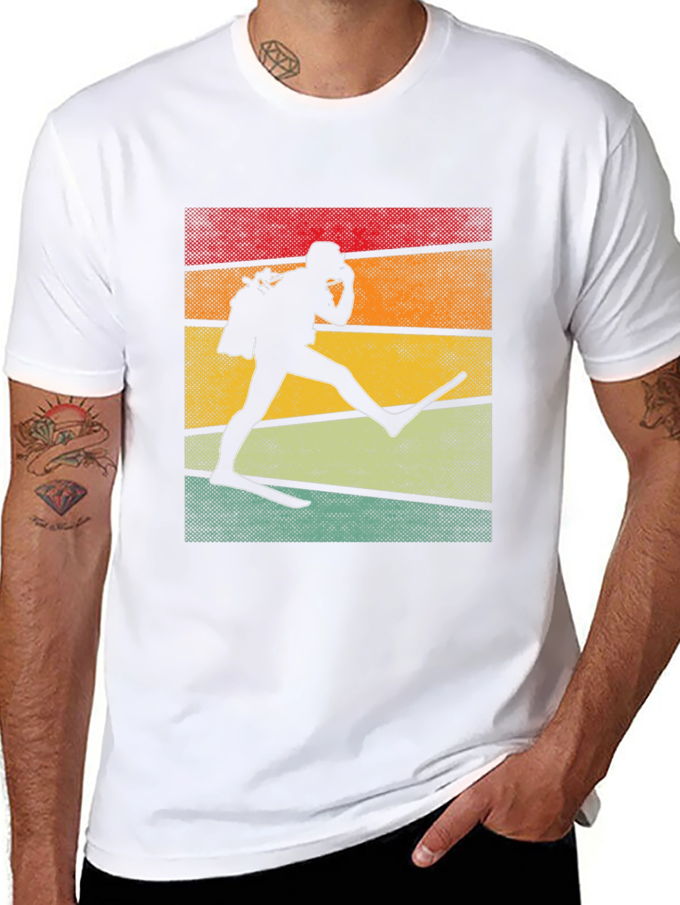 Retro Scuba Diver Graphic Tee - Black