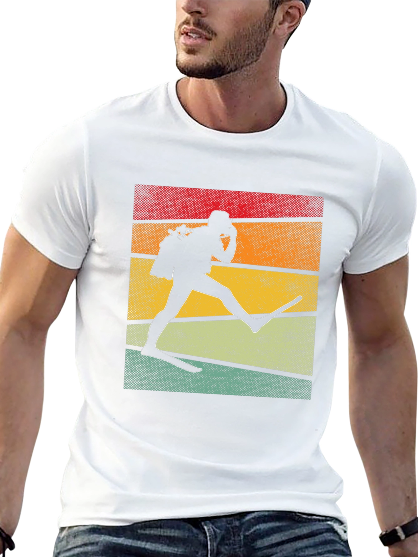 Retro Scuba Diver Graphic Tee - Black