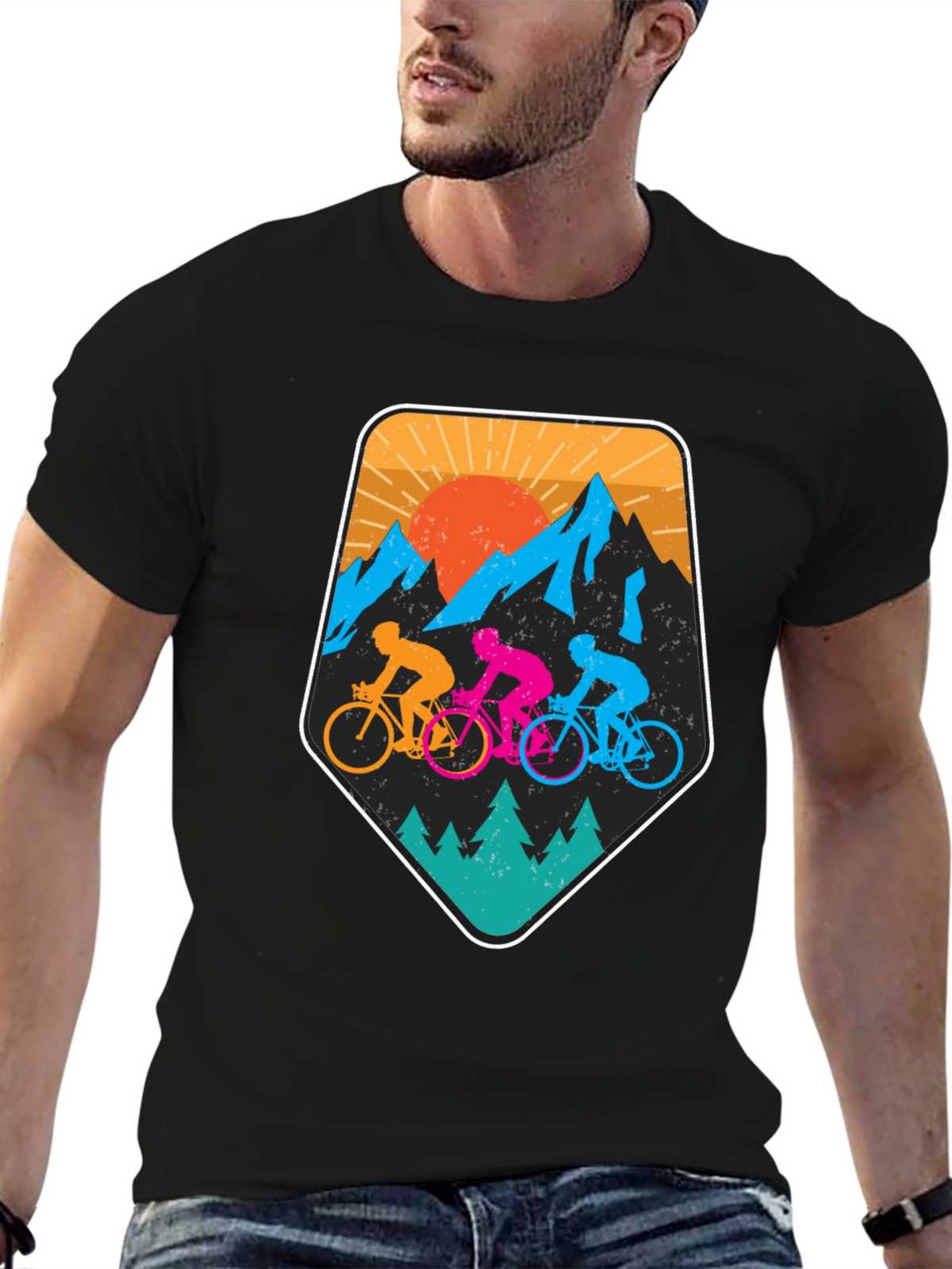 Mountain Biking T-Shirt - Outdoor Adventure Tee