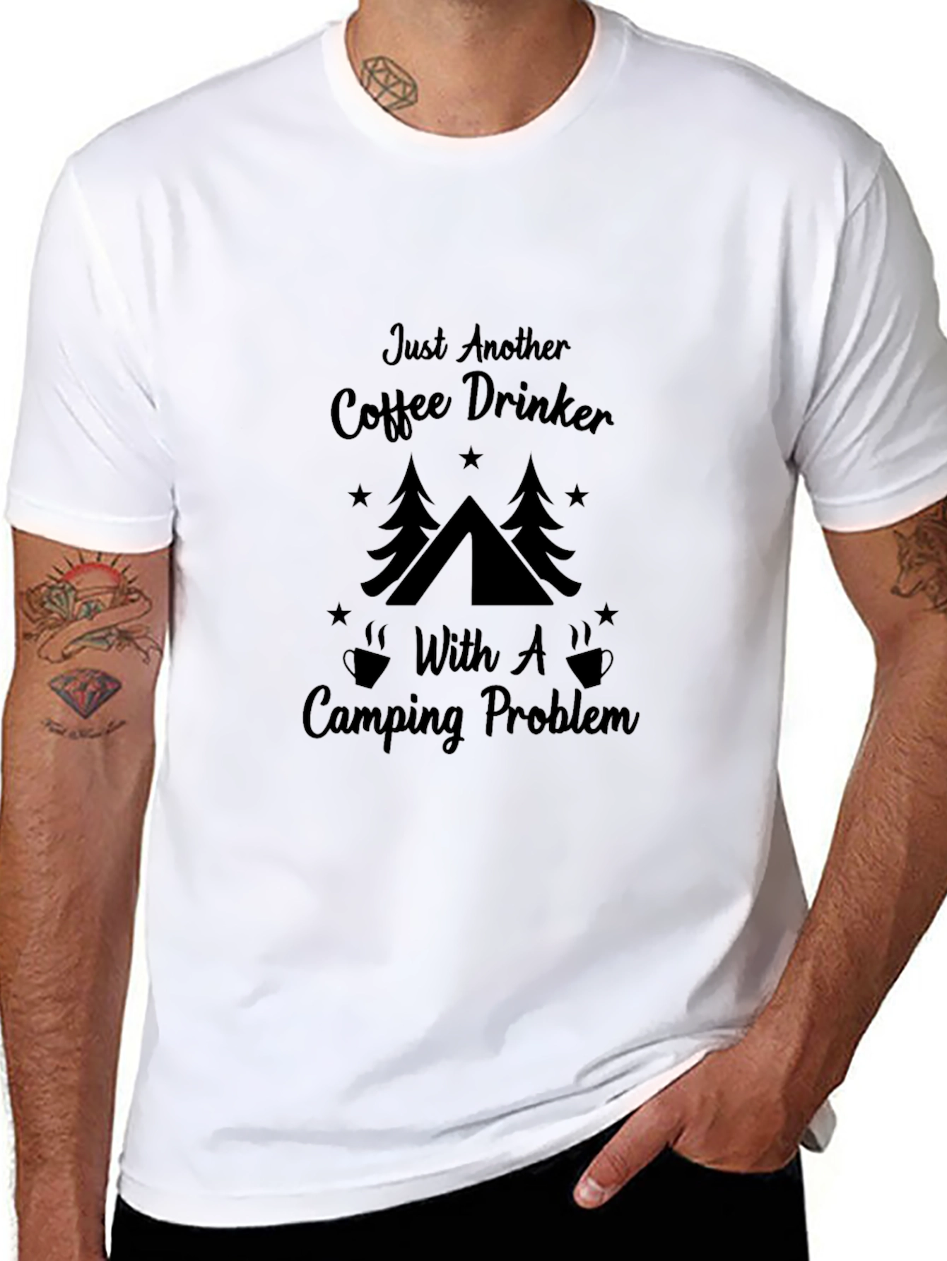 Coffee & Camping T-Shirt - Outdoor Adventure Apparel