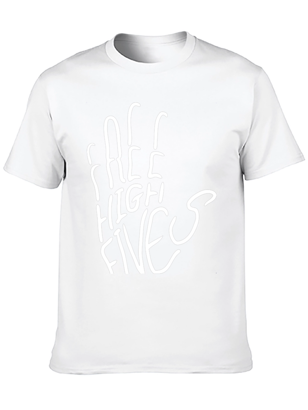 Free High Fives Black Tee - Casual Comfort