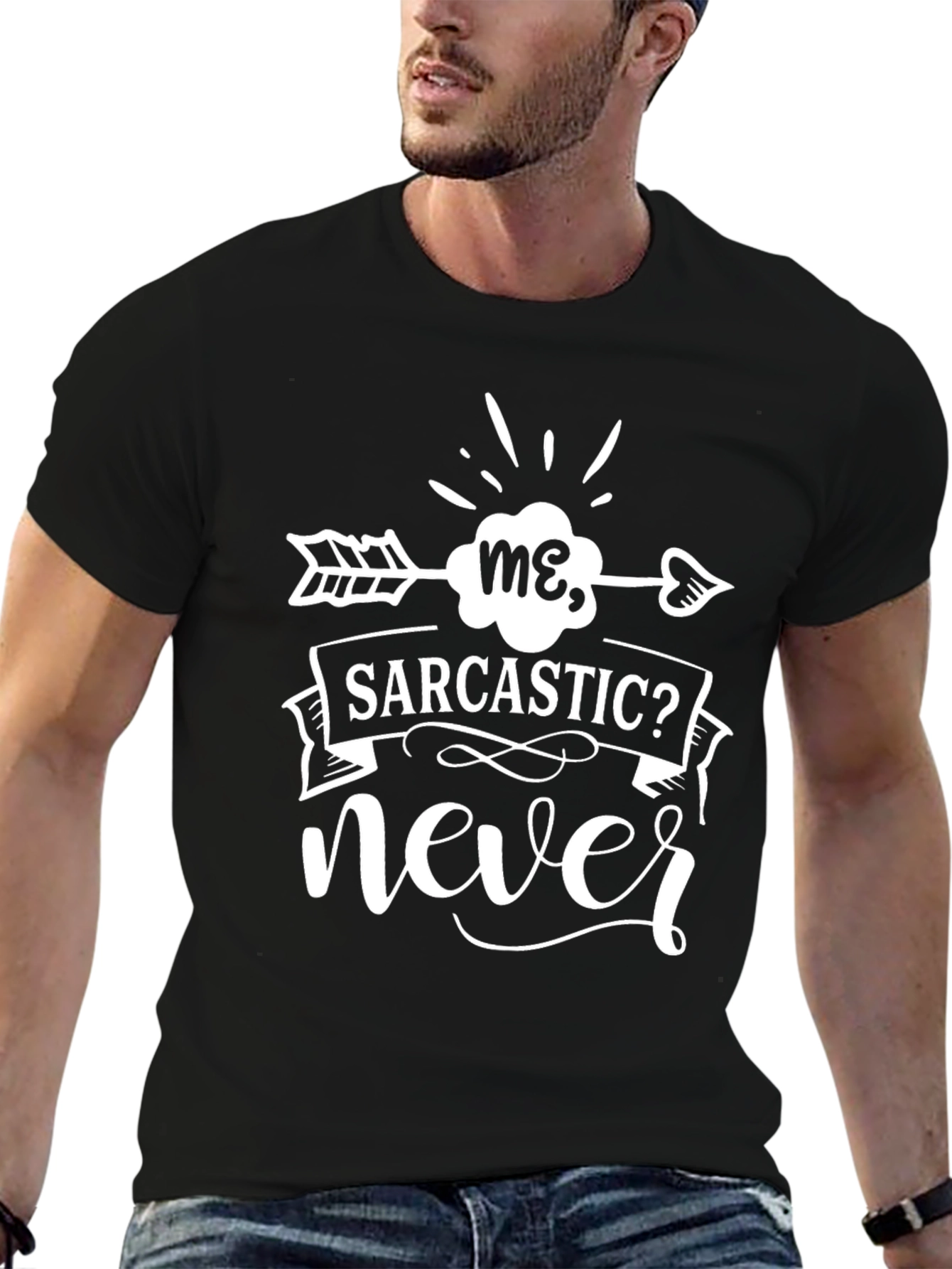 Sarcastic? Never Graphic Tee